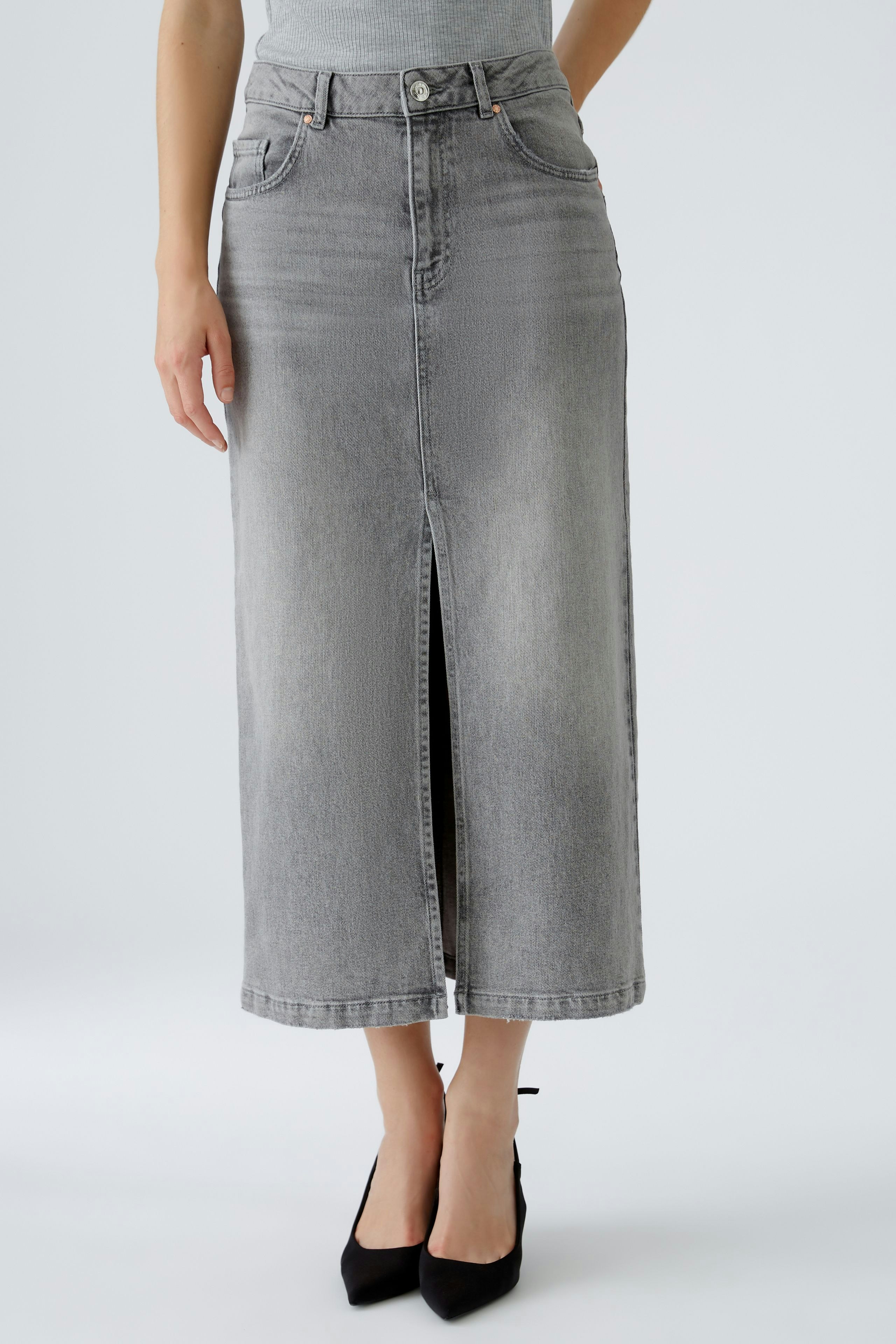 Bild 2 von Jeansrock THE MAXI - grey denim in grey denim | Oui