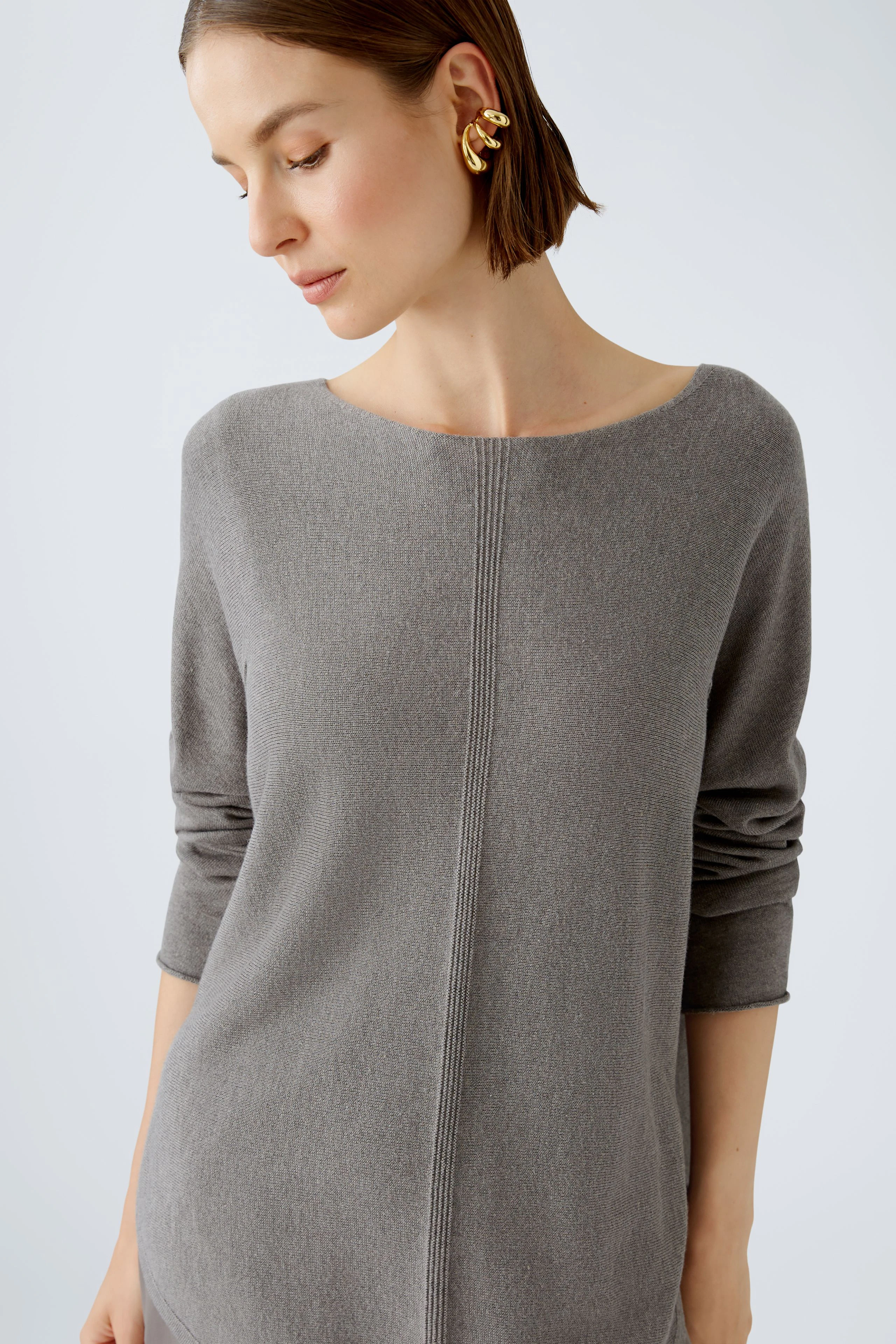 Image 6 of pullover - smoky taupe in smoky taupe | Oui