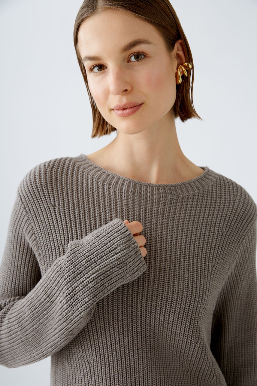 Bild 6 von Pullover - smoky taupe in smoky taupe | Oui