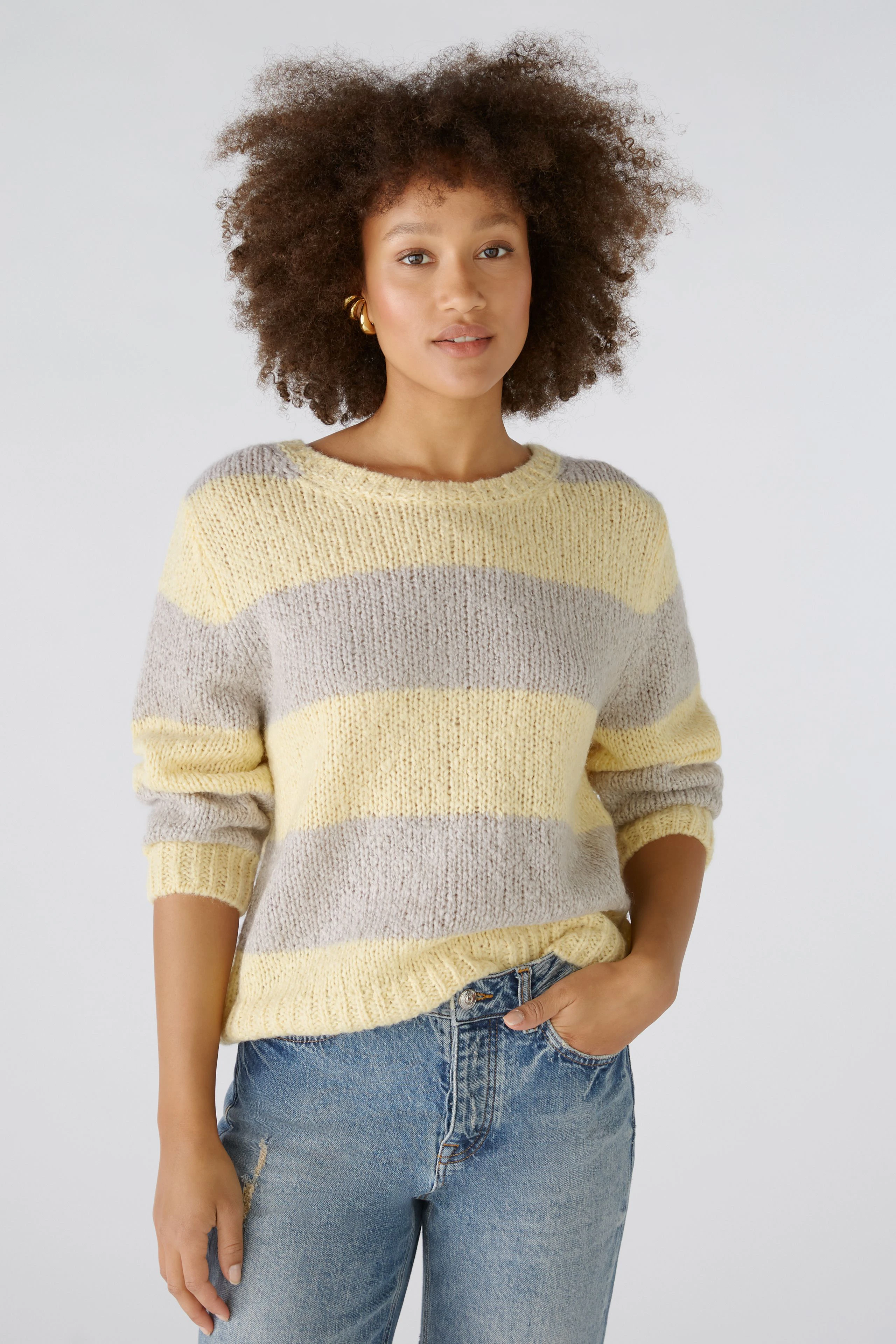 Image 3 of pullover - yellow taupe in yellow taupe | Oui