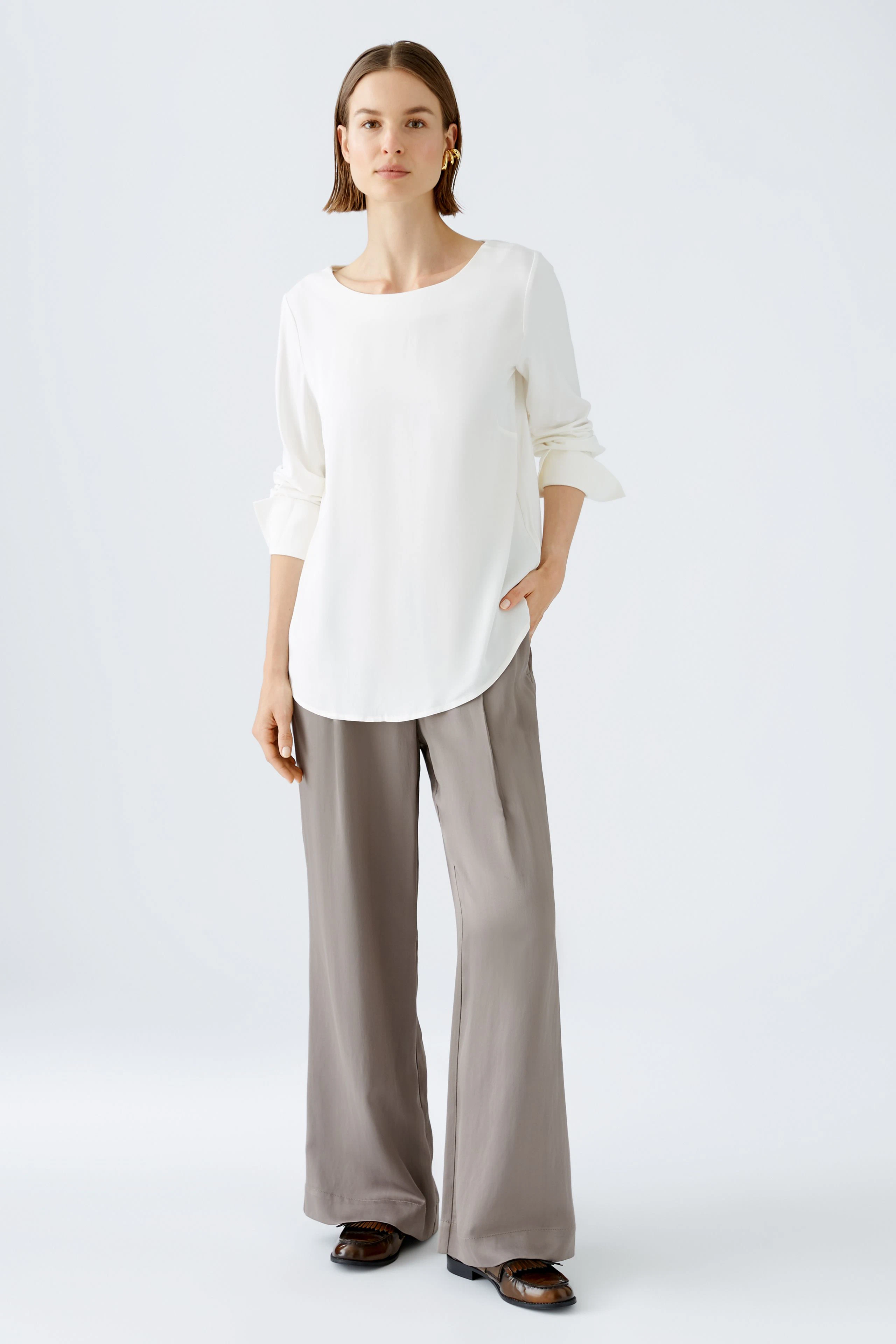 Image 2 of Blouse shirt - cloud dancer in cloud dancer | Oui
