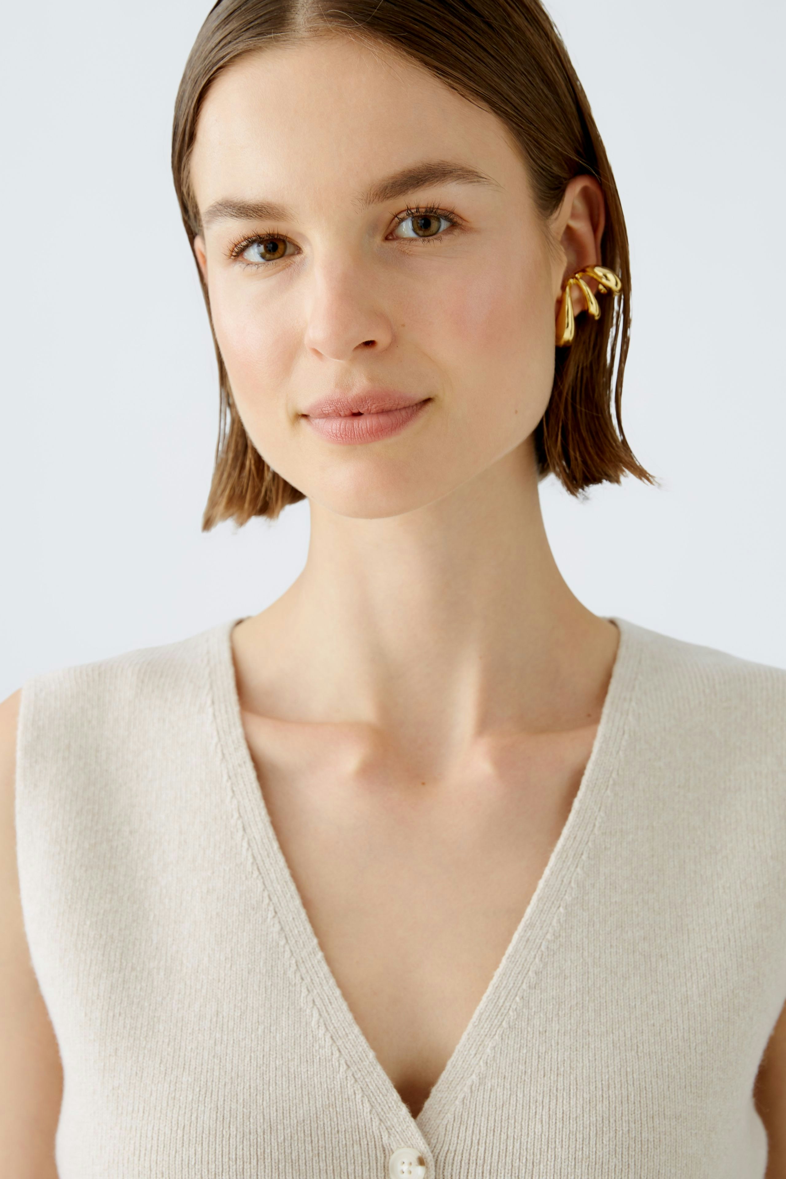 Bild 5 von Strickweste - light beige mel in light beige mel | Oui