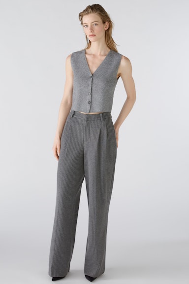 Bild 2 von Knitted waistcoat in grey | Oui