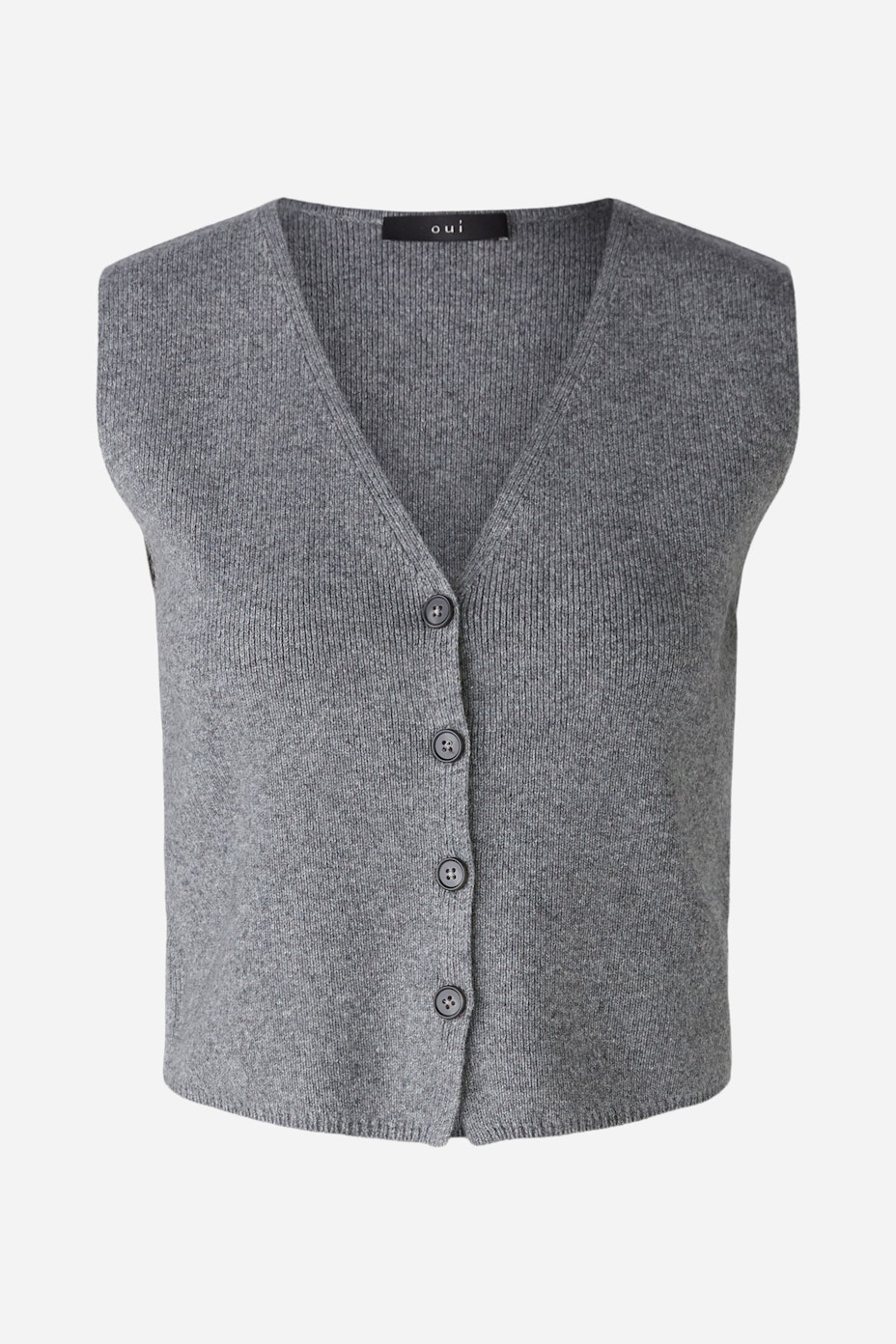 Knitted waistcoat - grey