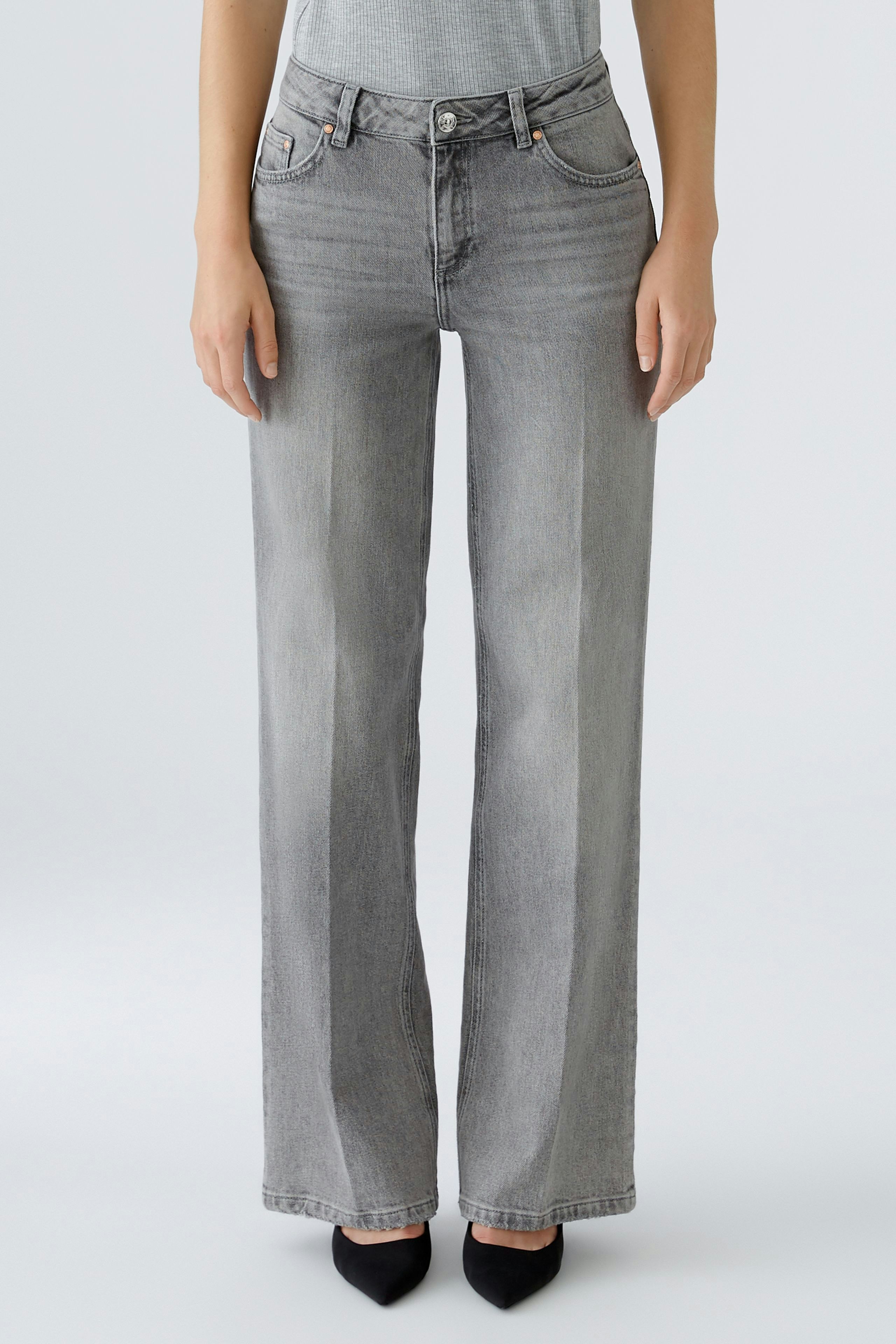 パンツ Semi flare denim GREY 0 Granite