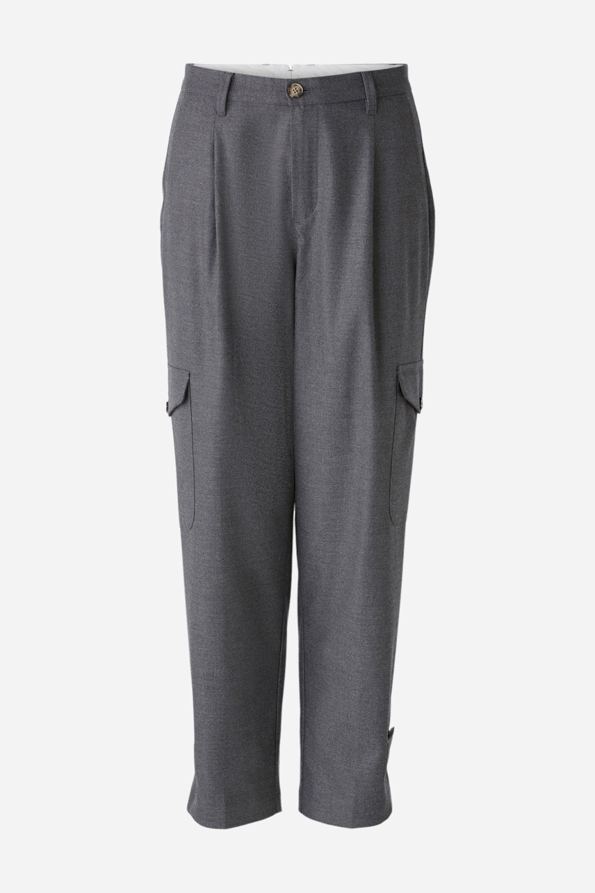 Bild 1 von Cargo trousers - dark grey in dark grey | Oui