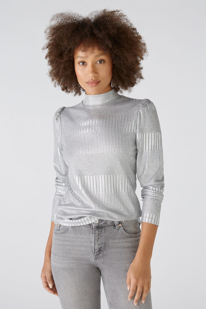 Bild 3 von Long-sleeved shirt - silver gunmetal in silver gunmetal | Oui