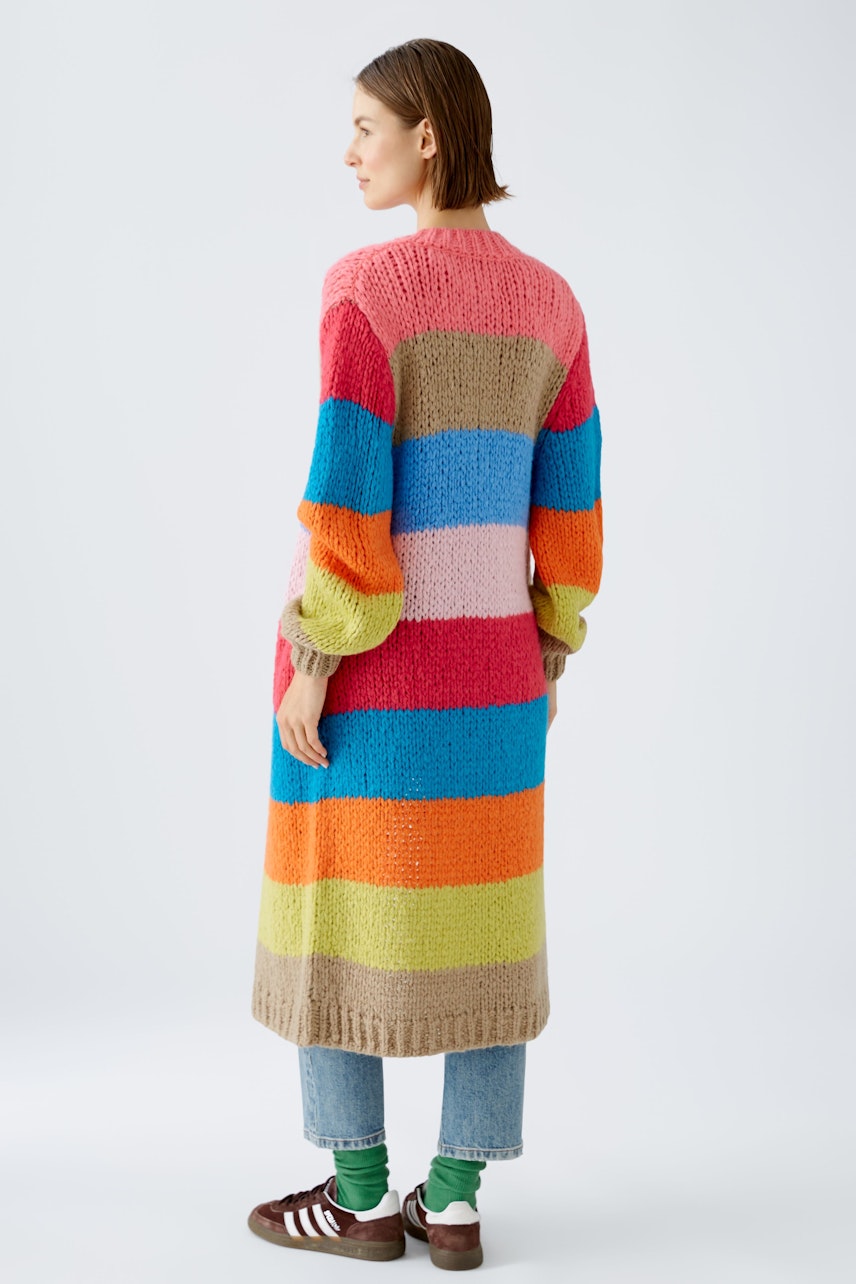 Bild 3 von Knitted coat - red blue in red blue | Oui