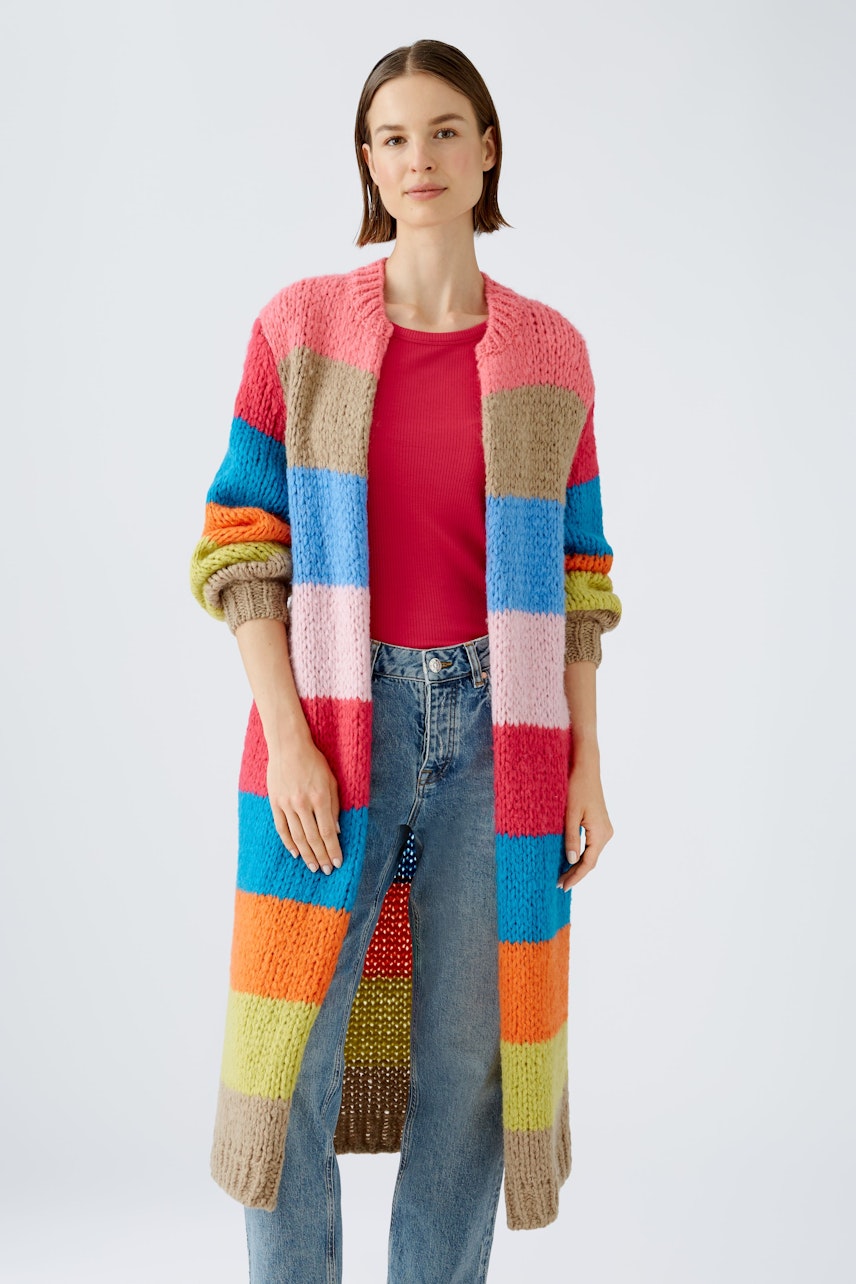 Bild 1 von Knitted coat - red blue in red blue | Oui