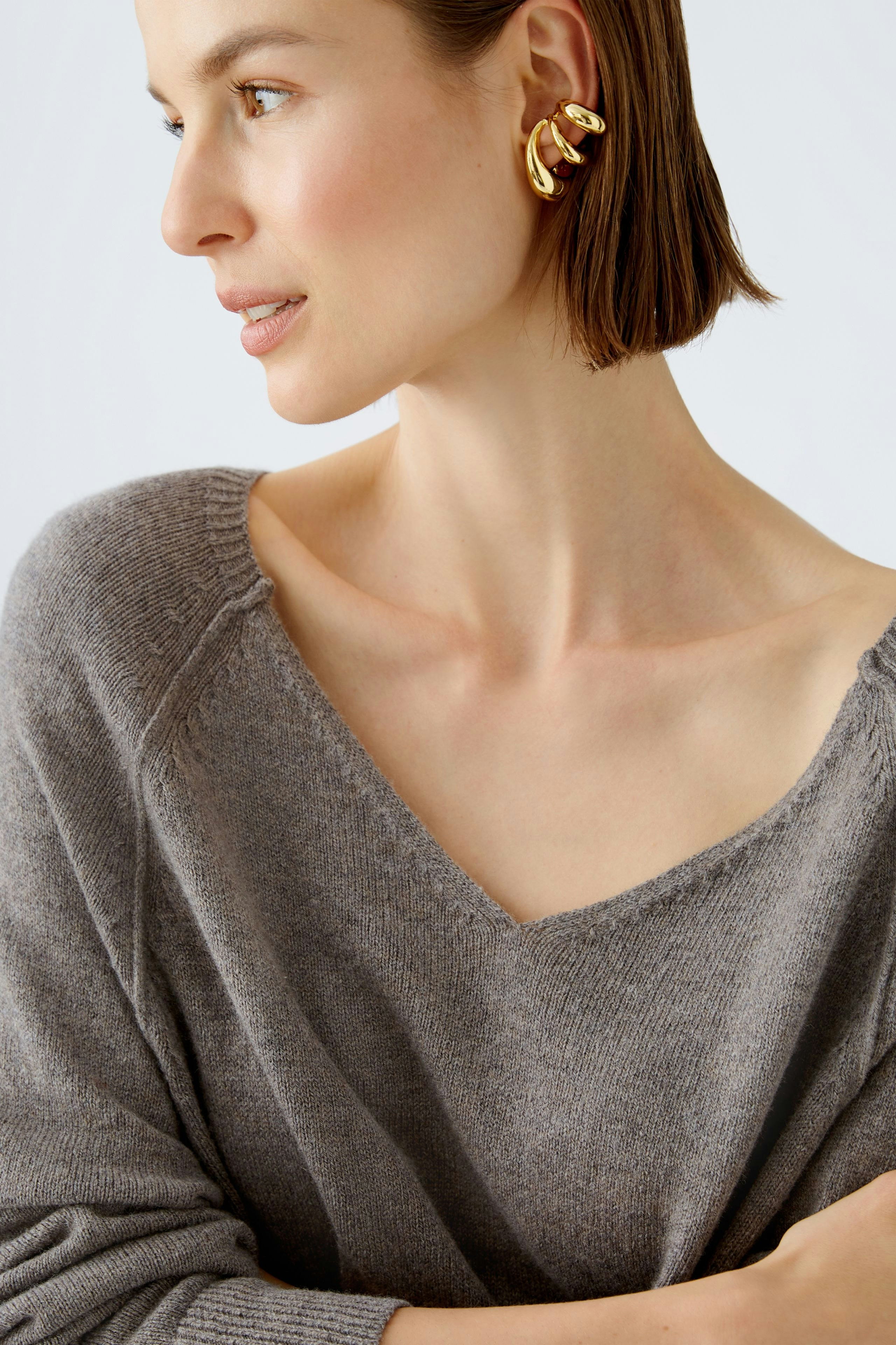 Bild 6 von Strickkleid - smoky taupe in smoky taupe | Oui