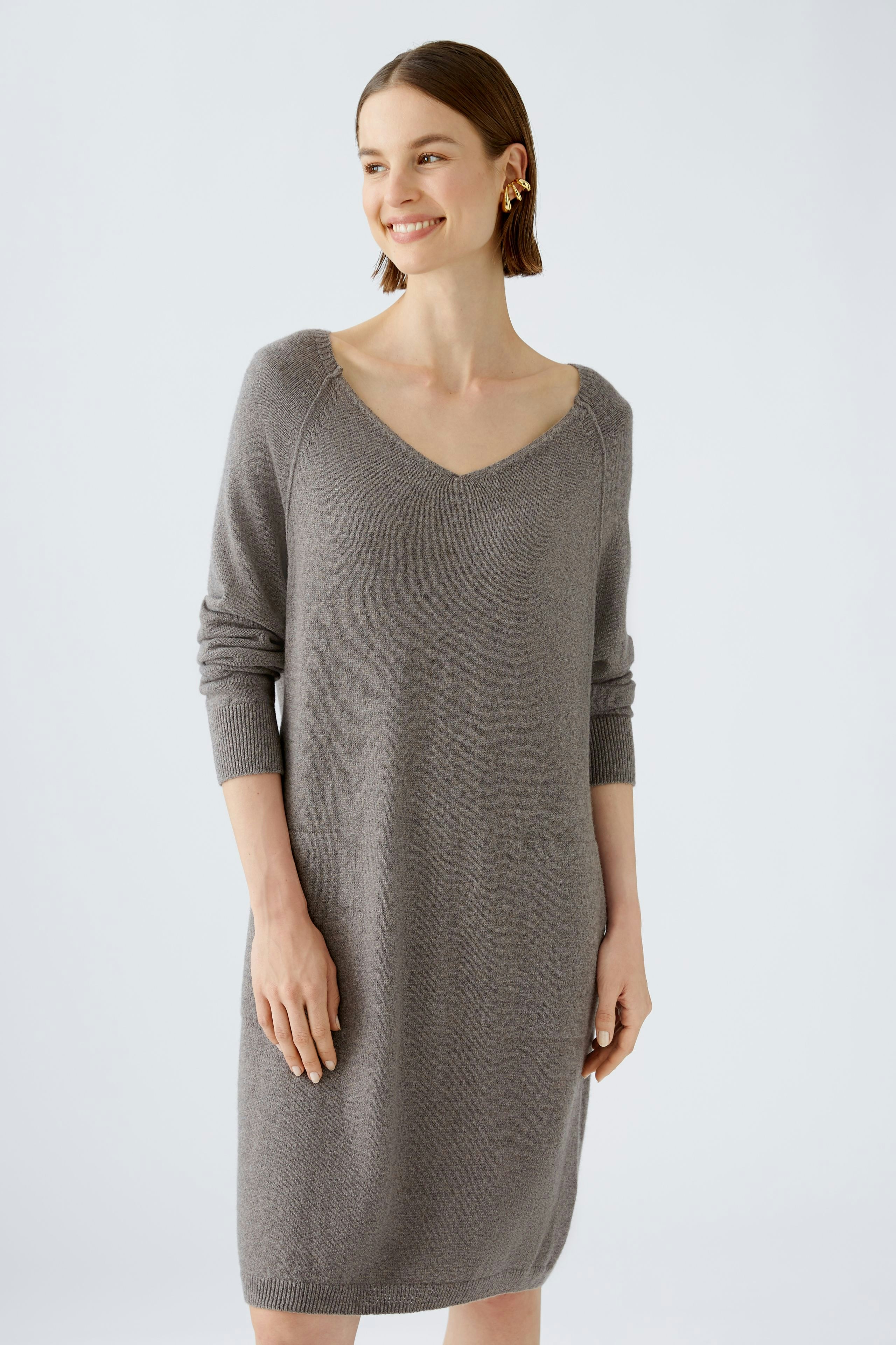 Bild 1 von Strickkleid - smoky taupe in smoky taupe | Oui