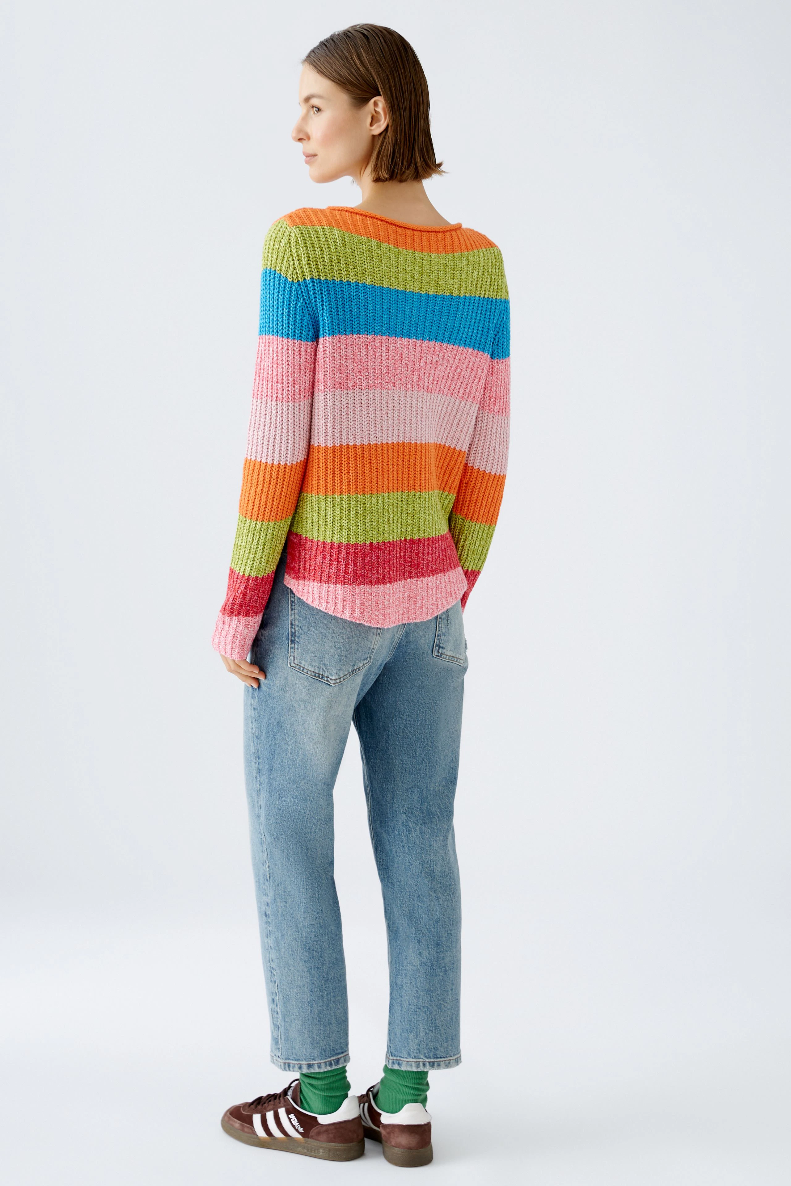 Image 4 of Pullover - red blue in red blue | Oui