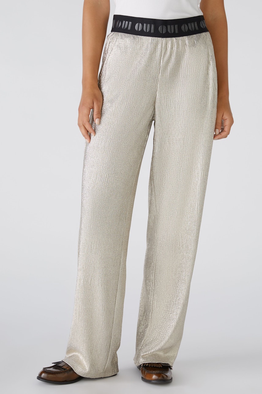 Bild 2 von Trousers - light gold in light gold | Oui