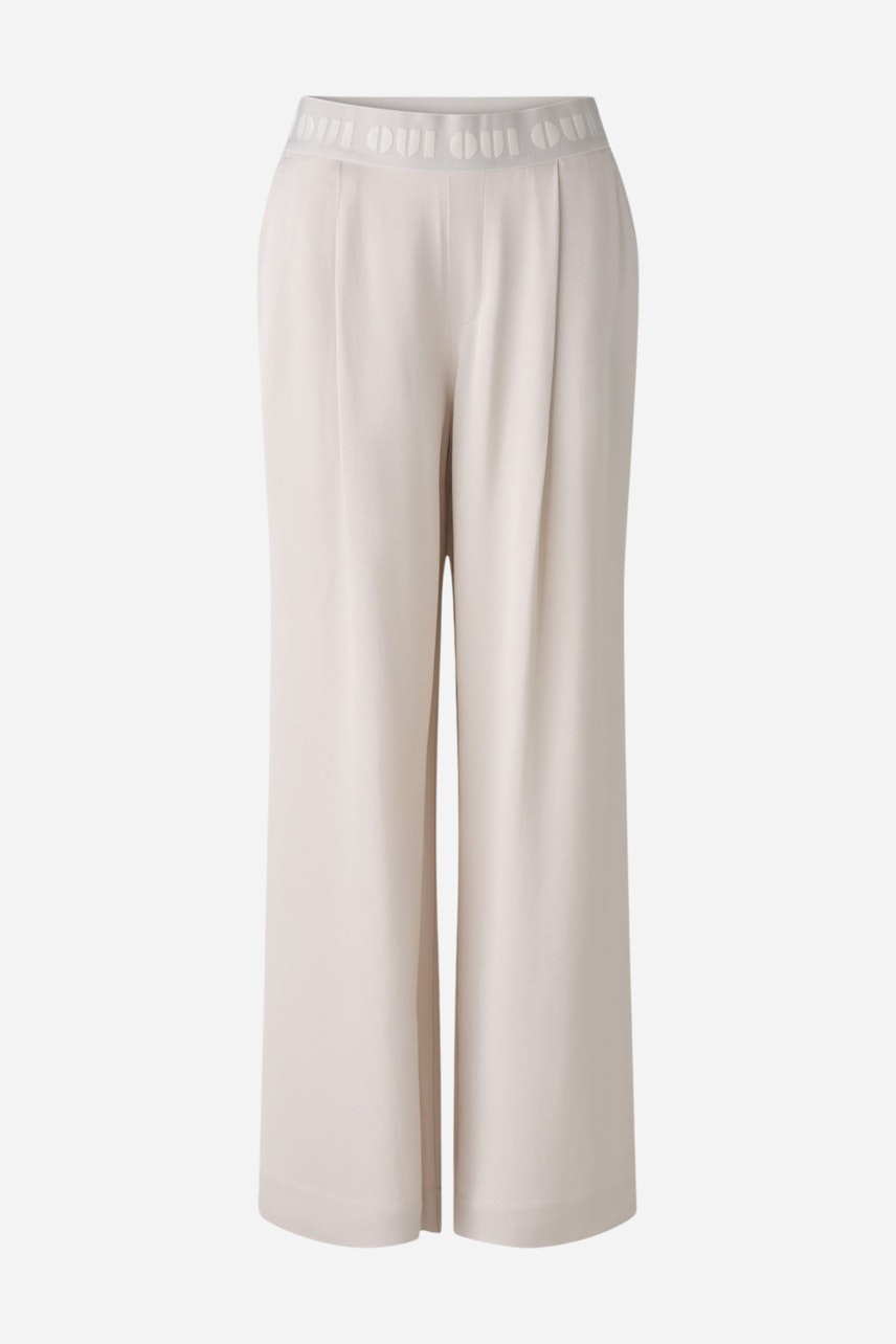 Bild 7 von Palazzo trousers - light stone in light stone | Oui