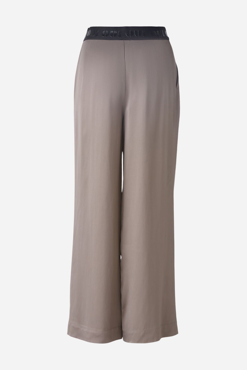 Bild 7 von Palazzo trousers - taupe in taupe | Oui