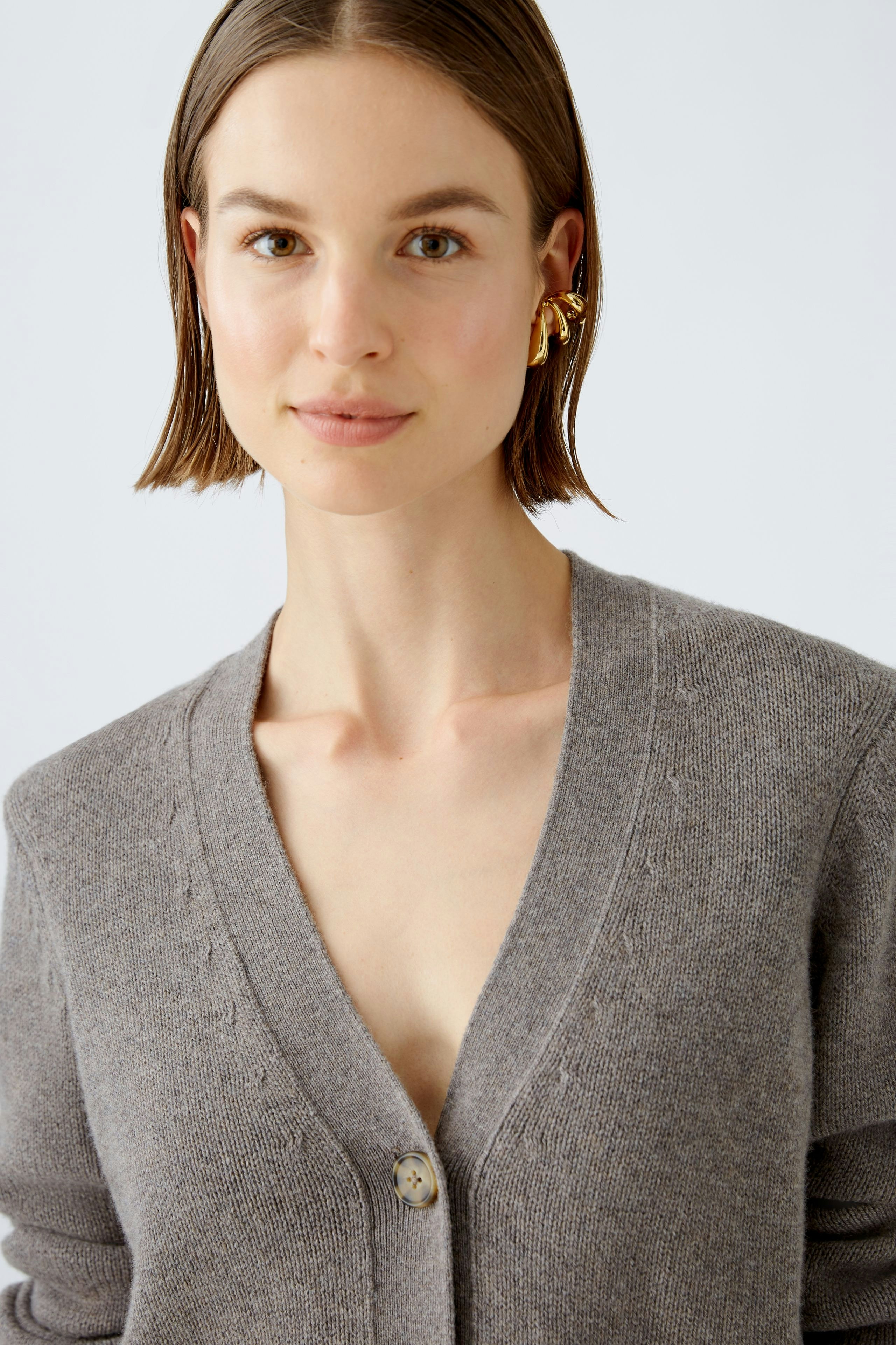 Bild 4 von Strickjacke - smoky taupe in smoky taupe | Oui