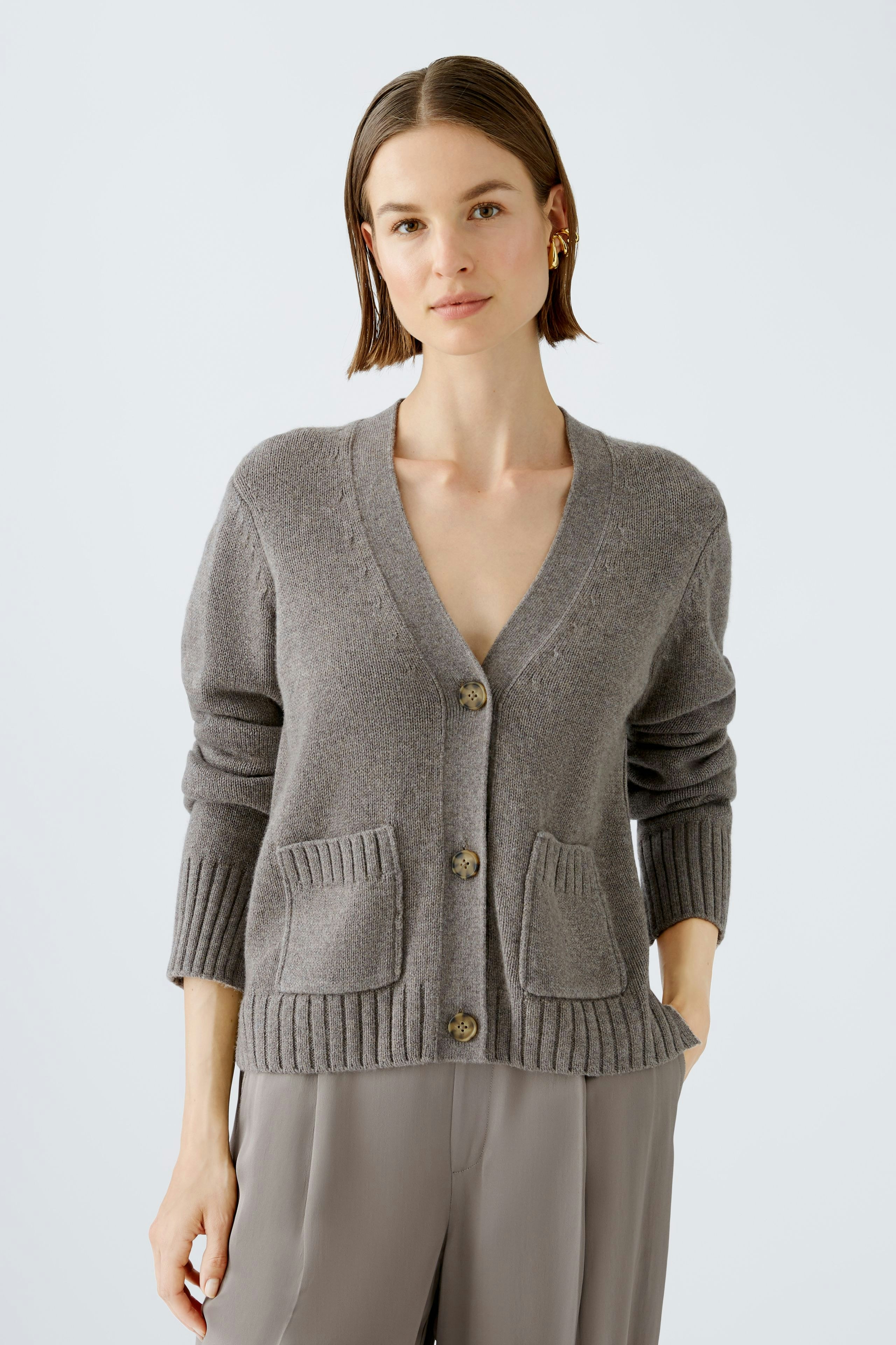 Bild 1 von Strickjacke - smoky taupe in smoky taupe | Oui