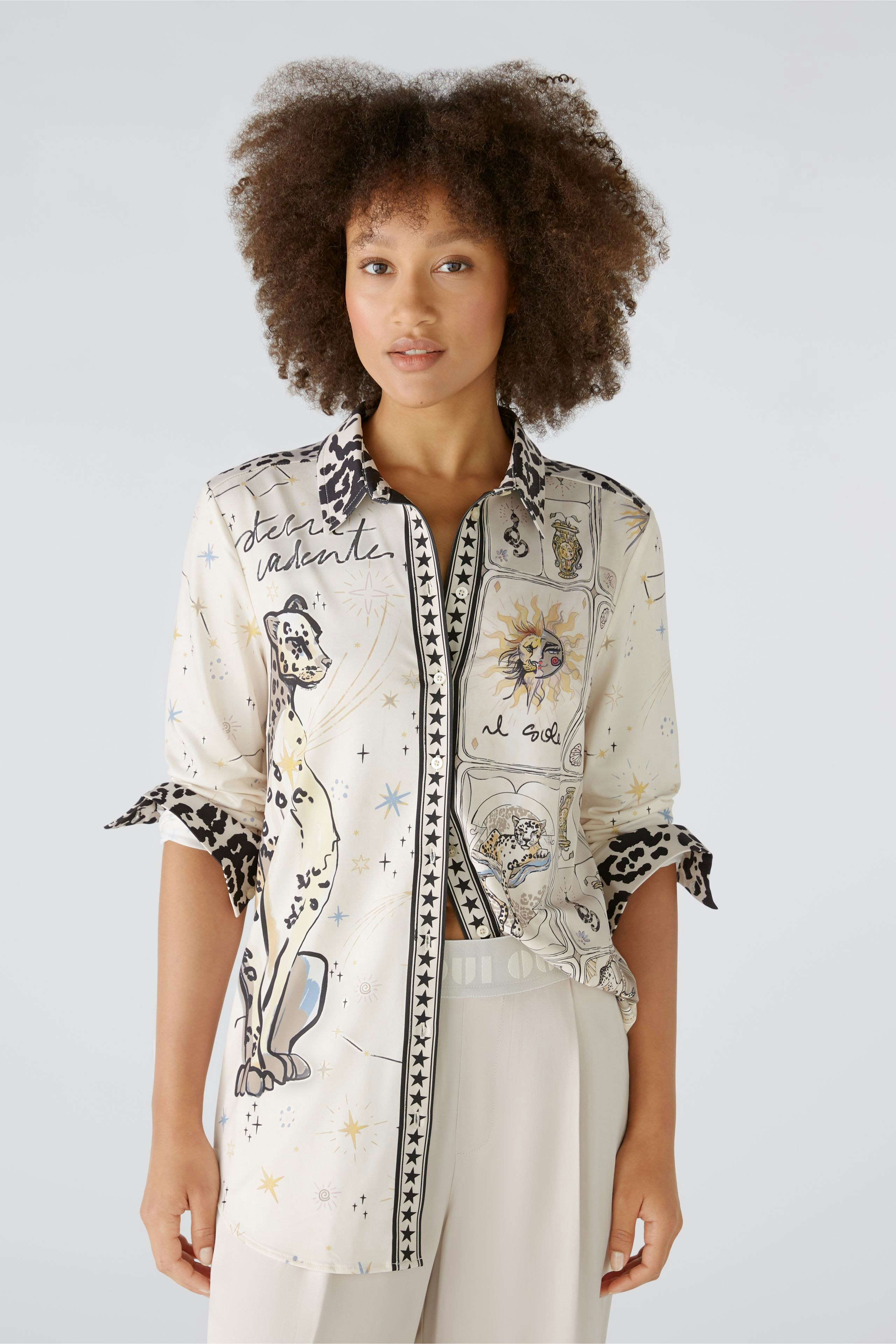 Bild 2 von Shirt blouse - offwhite black in offwhite black | Oui