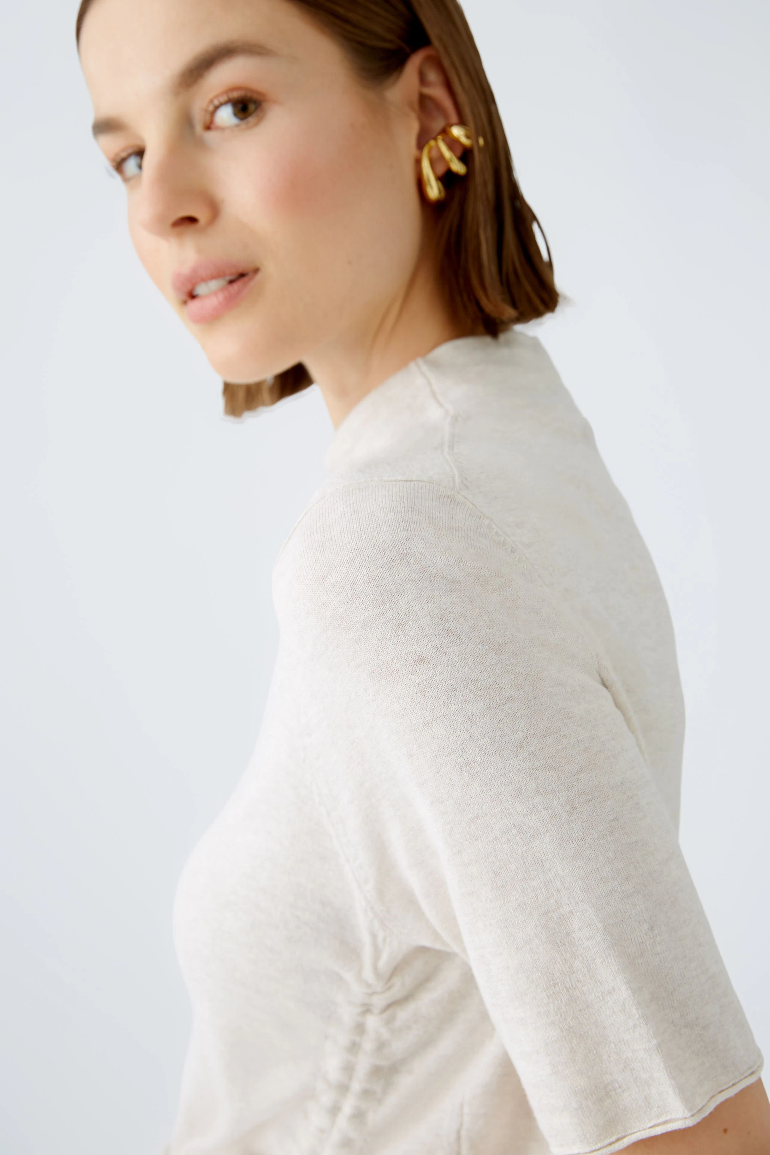 Image 5 of pullover - light beige mel in light beige mel | Oui