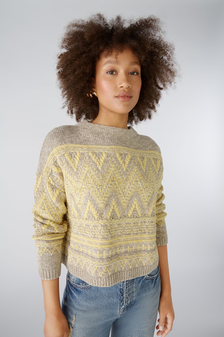 Bild 1 von Pullover - yellow taupe in yellow taupe | Oui