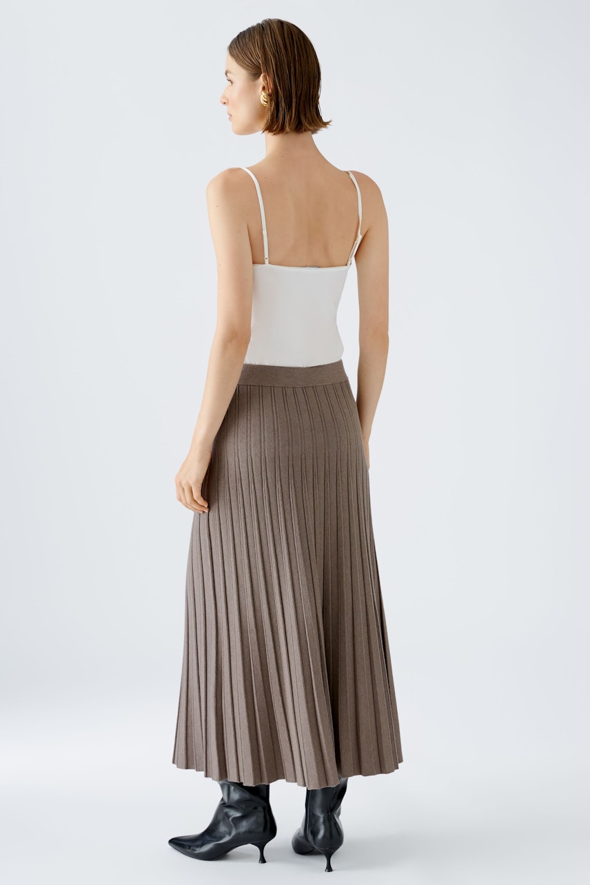 Bild 3 von Midi skirt - smoky taupe in smoky taupe | Oui