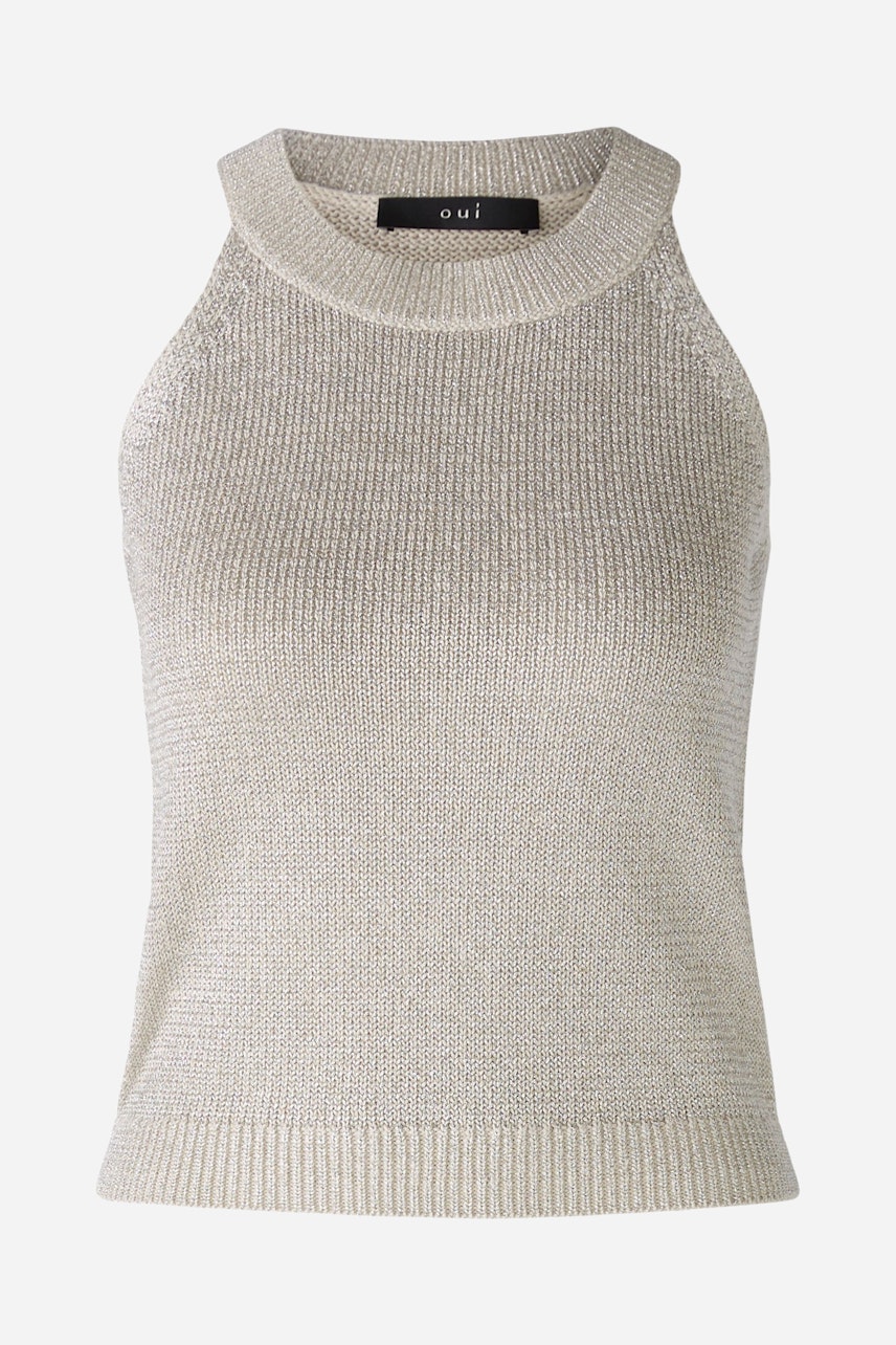 Bild 5 von Knitted top - light gold in light gold | Oui