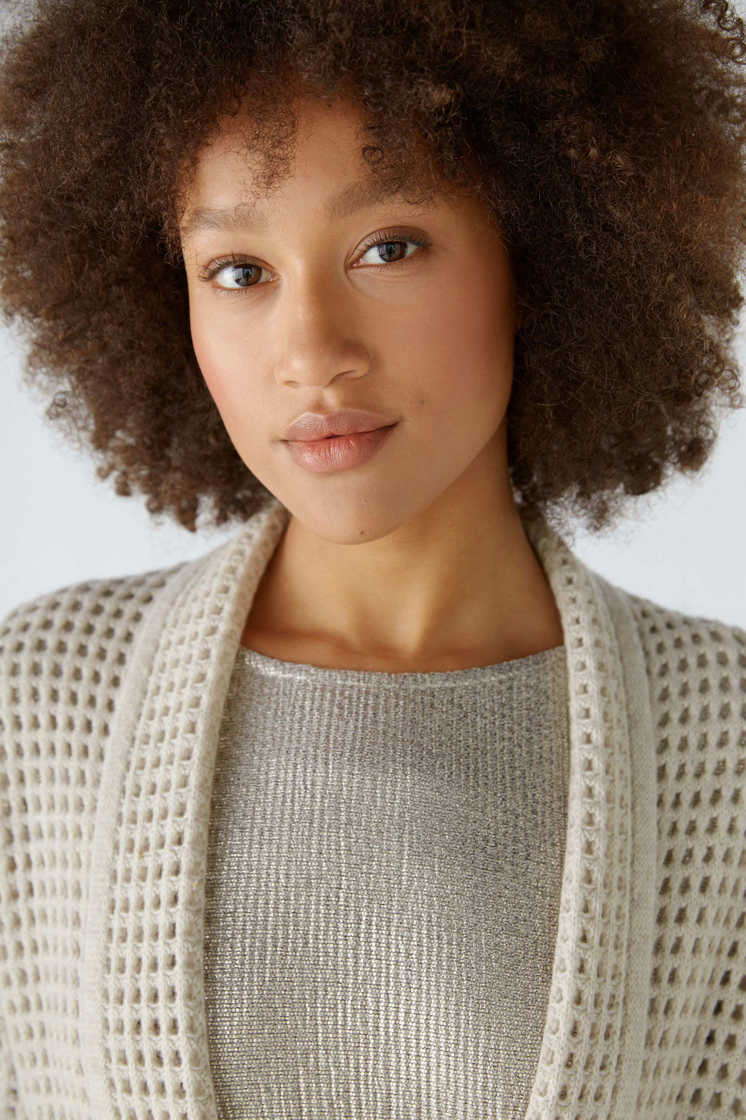 Bild 4 von Knitted coat - offwhite in offwhite | Oui