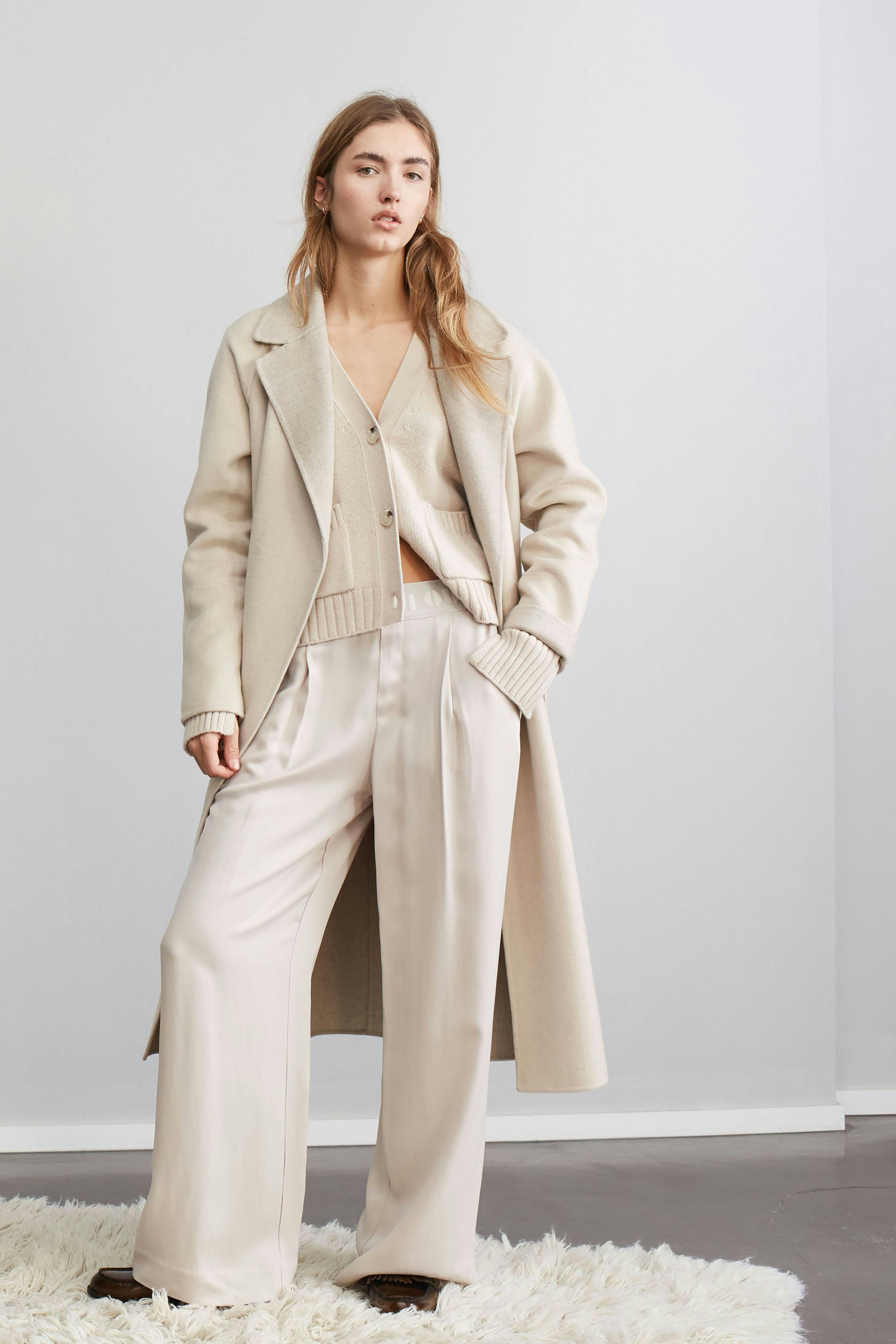Coat - light stone taupe