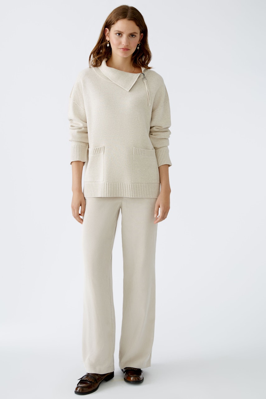 Bild 1 von Corduroy trousers - light beige mel in light beige mel | Oui