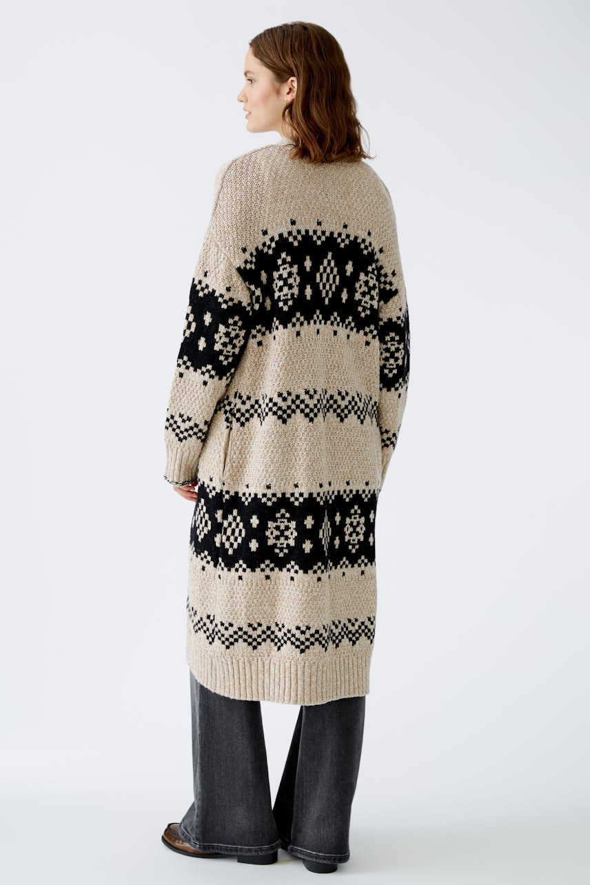 Bild 3 von Knitted coat - camel black in camel black | Oui