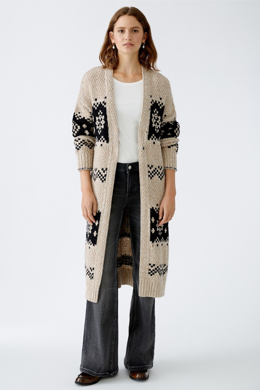 Bild 1 von Knitted coat - camel black in camel black | Oui