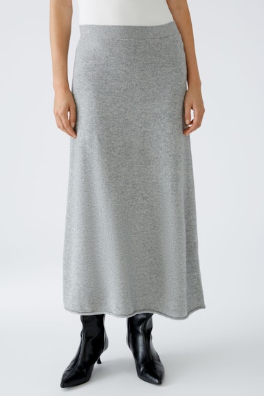 Bild 2 von Knitted skirt wool-modal blend in river stone | Oui