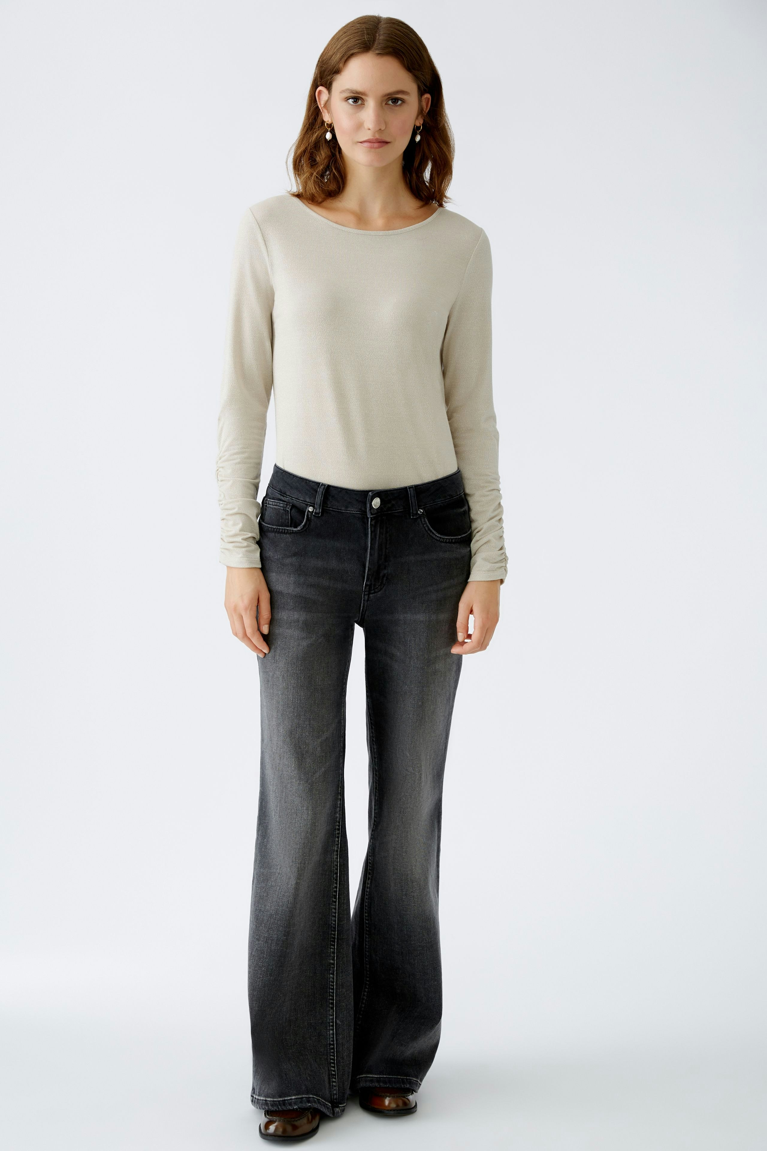 Bild 2 von Long-sleeved shirt - light beige mel in light beige mel | Oui