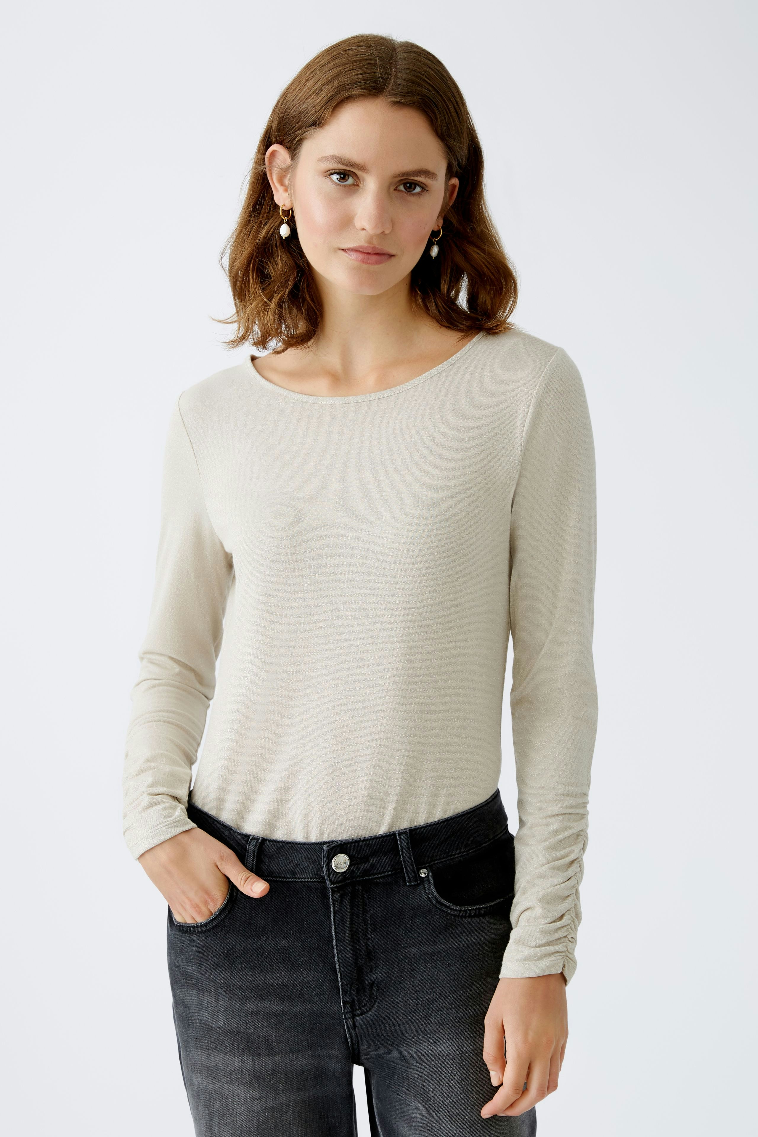 Bild 3 von Long-sleeved shirt - light beige mel in light beige mel | Oui