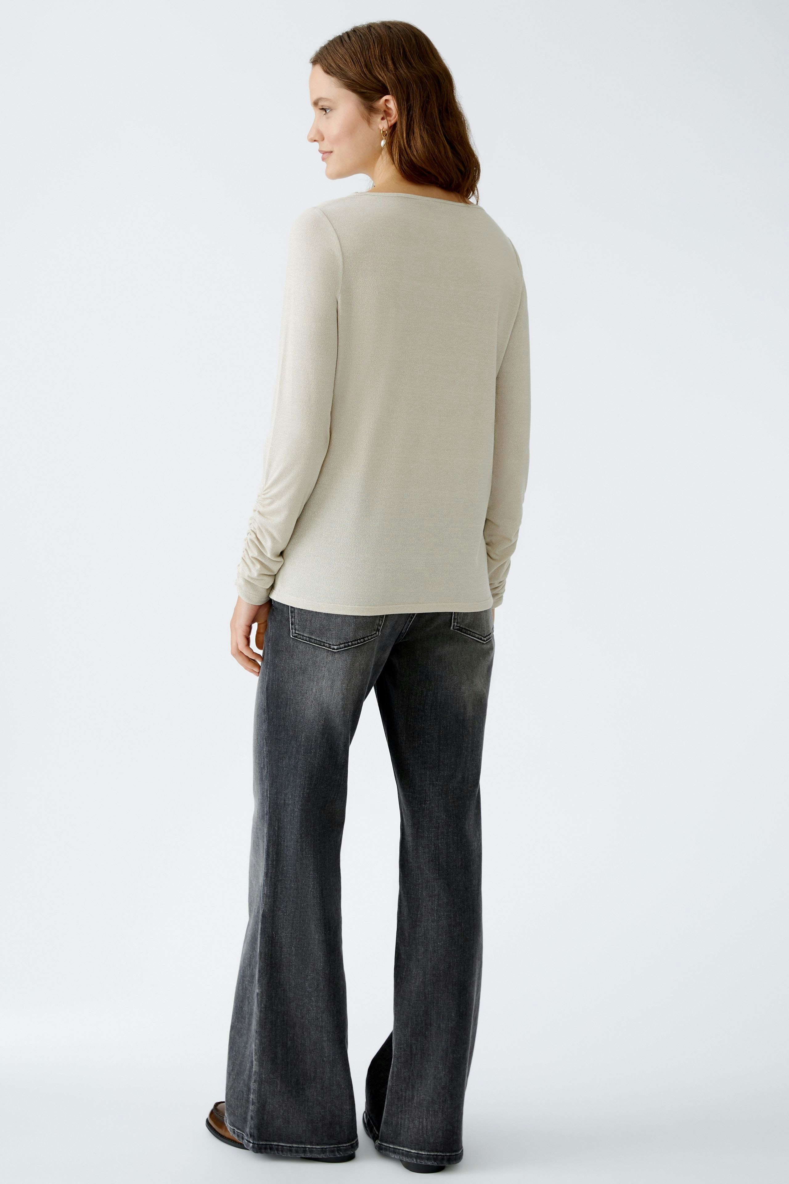 Bild 4 von Long-sleeved shirt - light beige mel in light beige mel | Oui