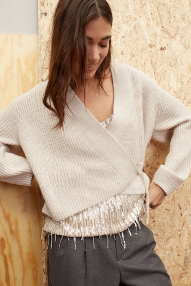 Bild 6 von Spaghetti top with sequins in light silver | Oui