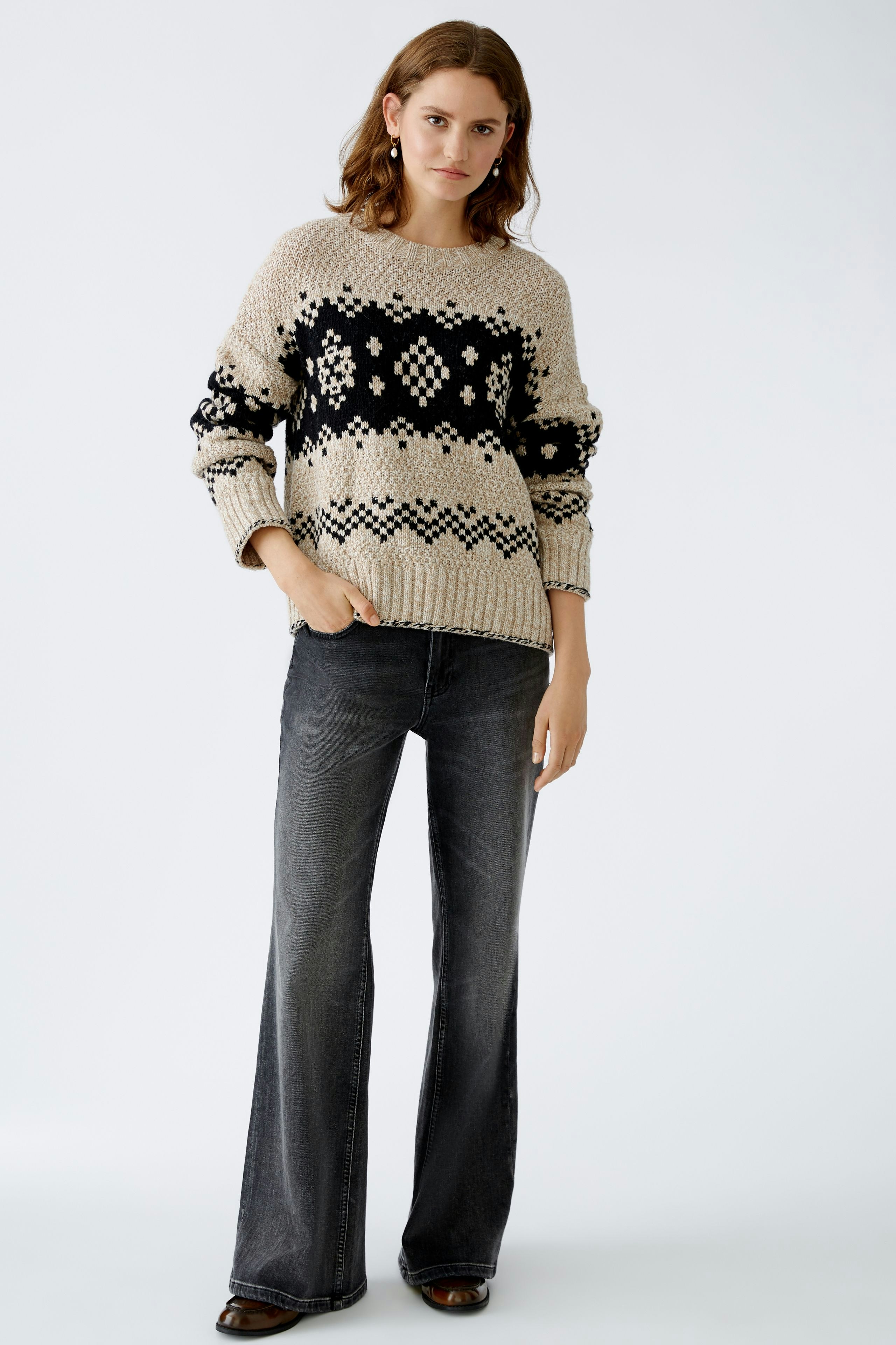 Bild 2 von Pullover - dark camel black in dark camel black | Oui