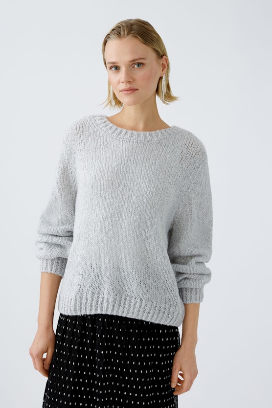 Pullover with wool and mohair