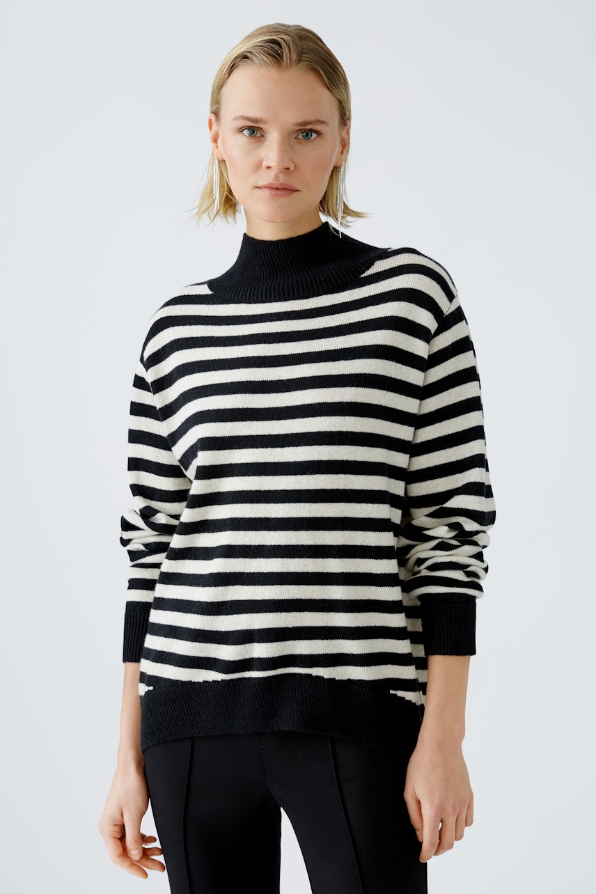 Bild 2 von Rollkragenpullover - black offwhite in black offwhite | Oui