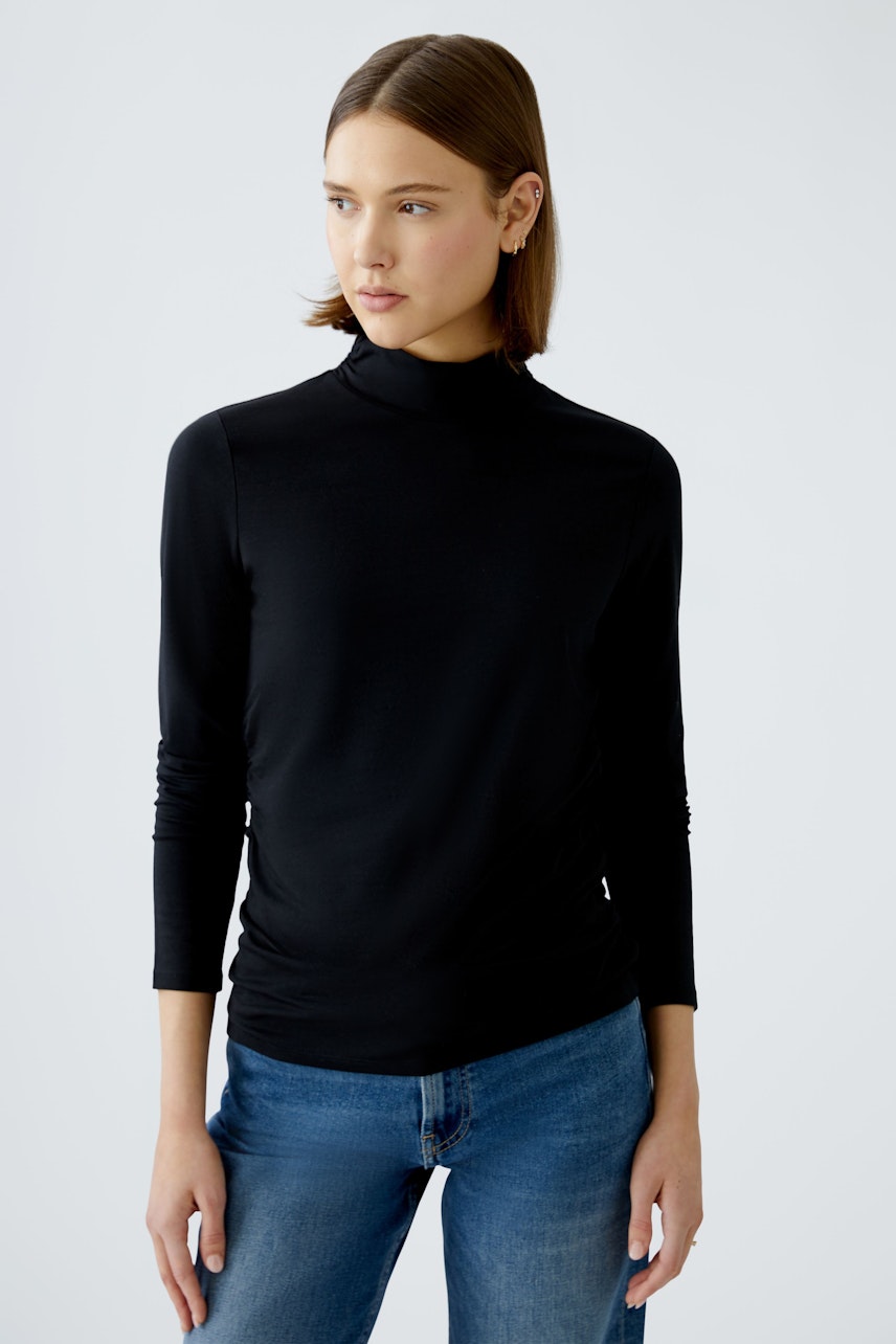 Bild 3 von Turtleneck shirt - black in black | Oui