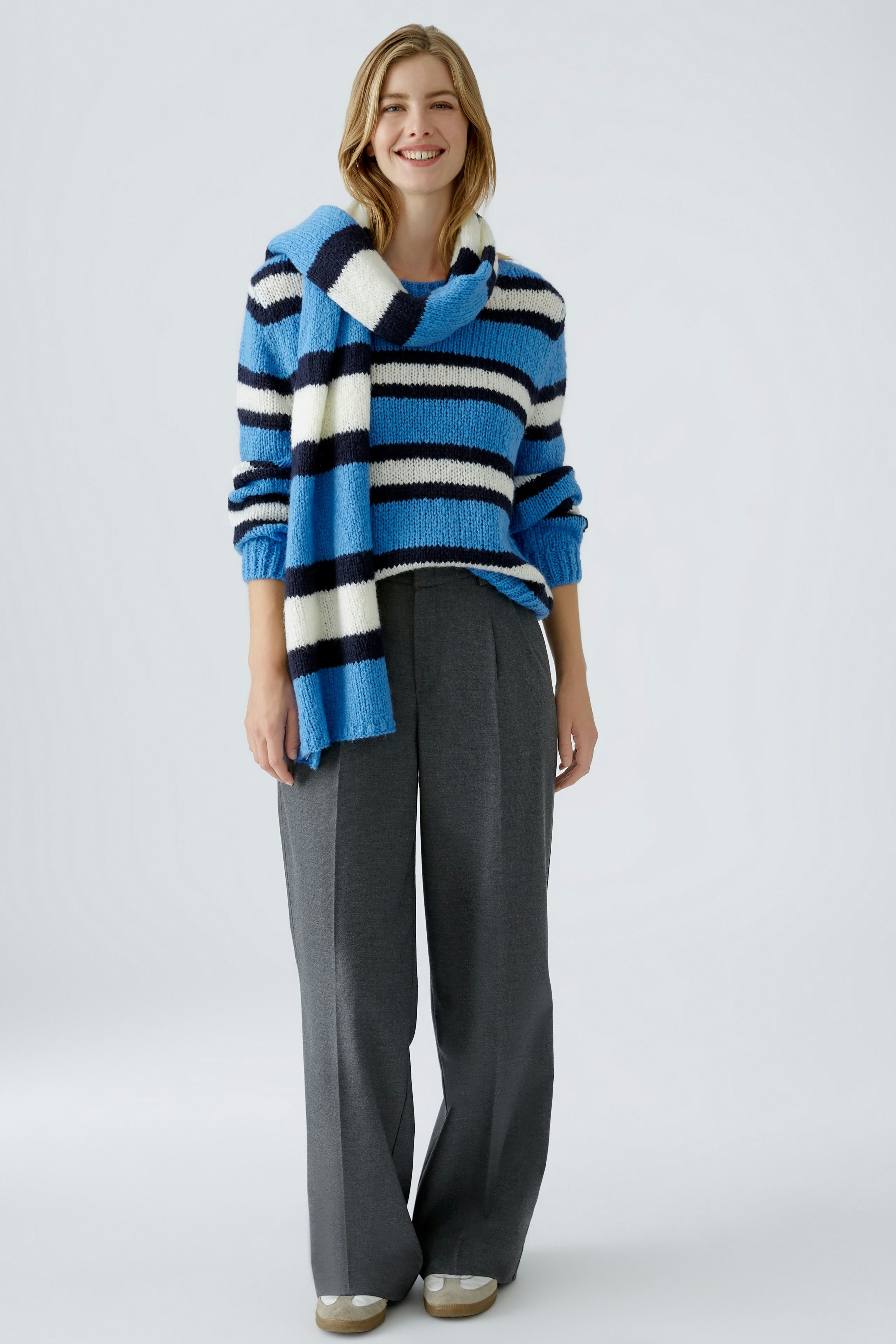 Bild 2 von Strickschal - blue white in blue white | Oui