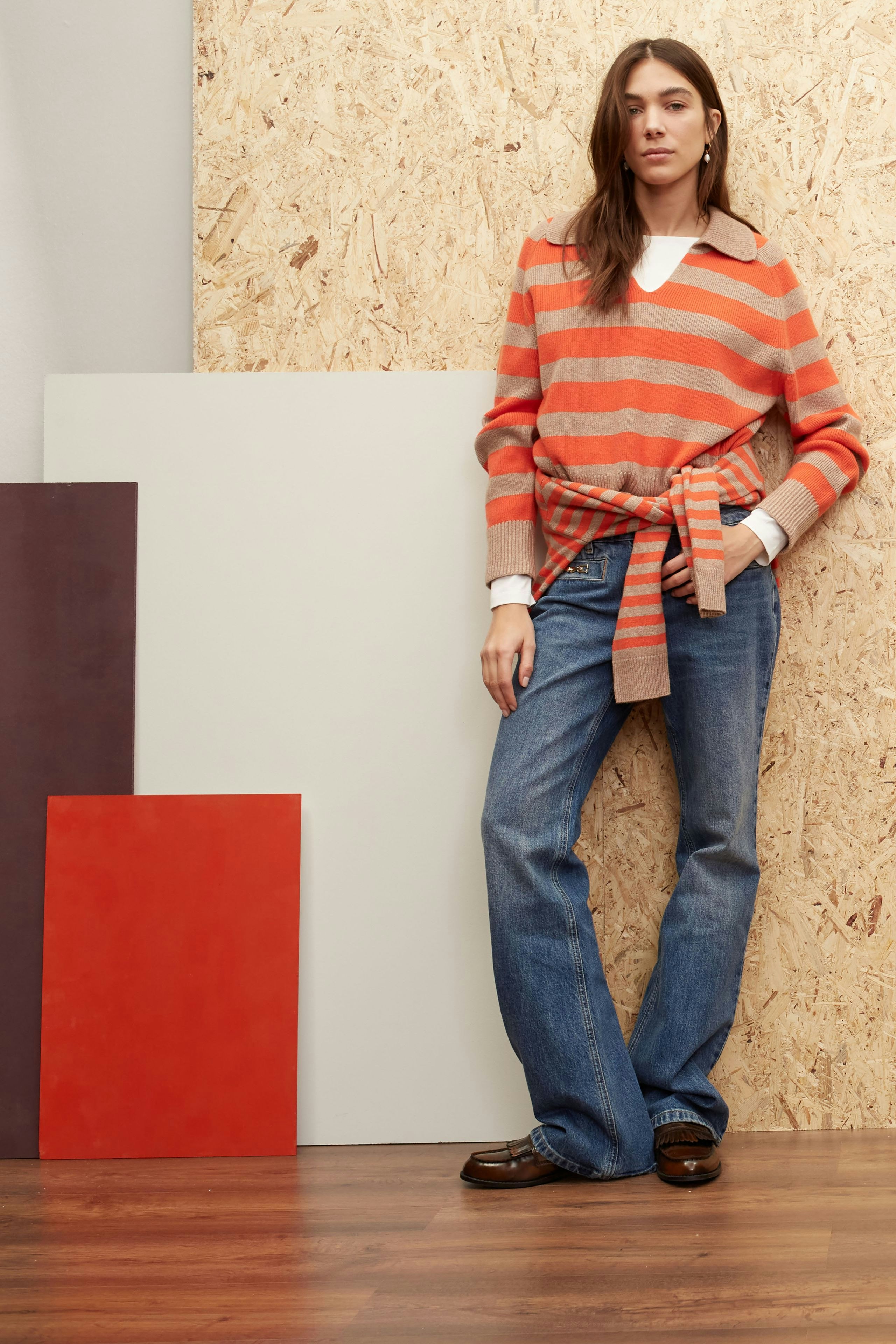 Bild 5 von Jeans the flared - darkblue denim in darkblue denim | Oui