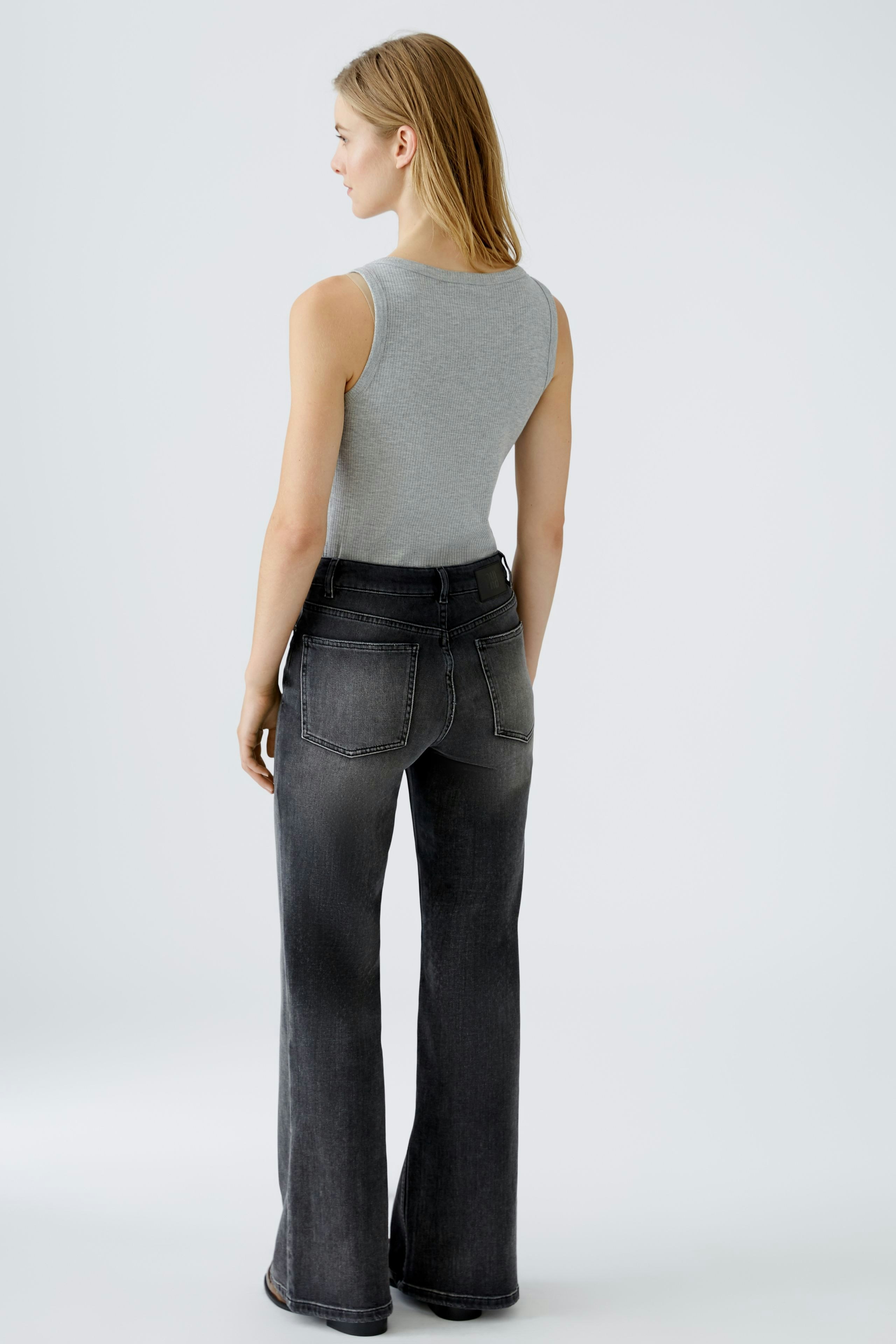 Bild 3 von Jeans RELAXED FLARED - darkgrey denim in darkgrey denim | Oui