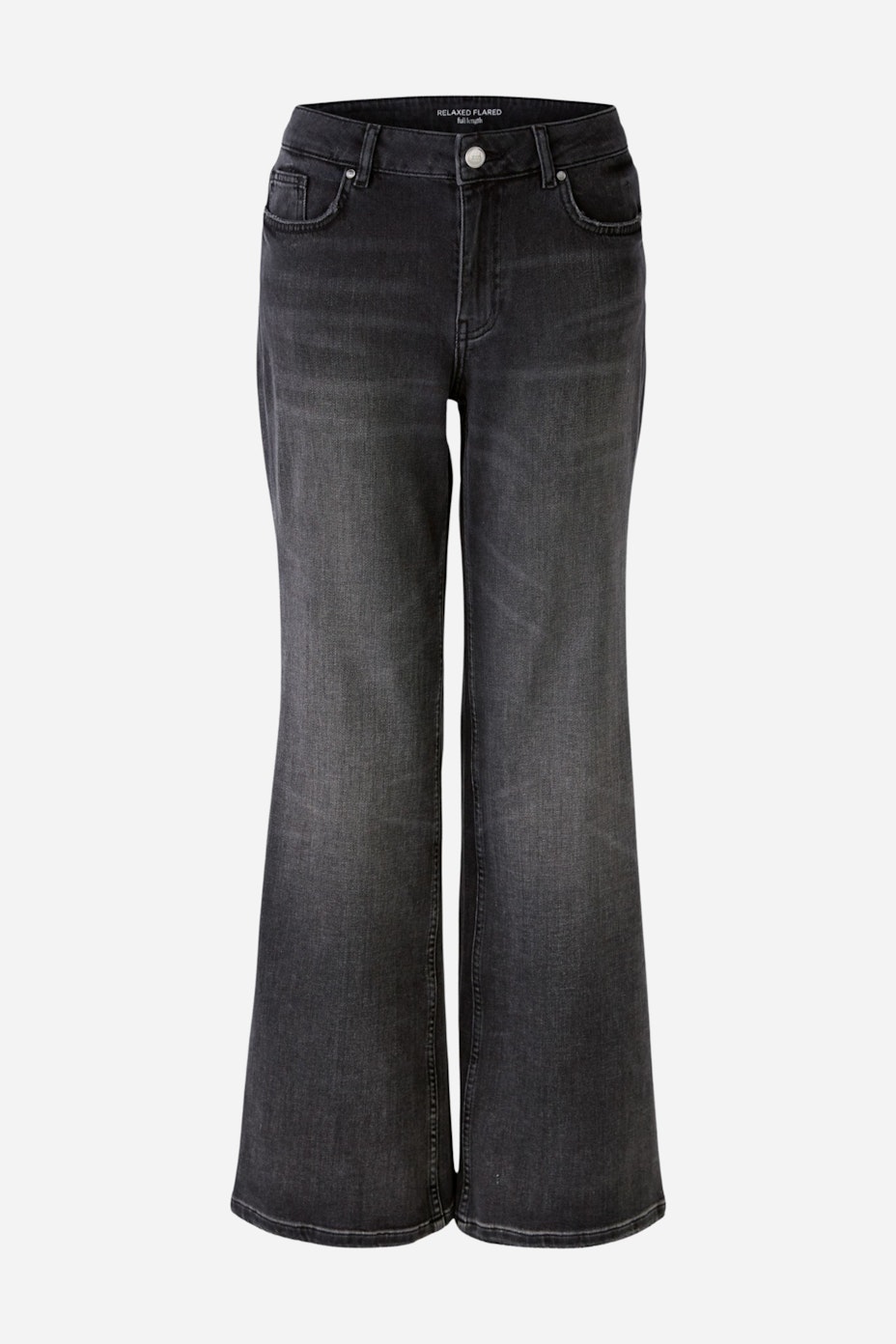 RELAXED FLARED jeans - darkgrey denim