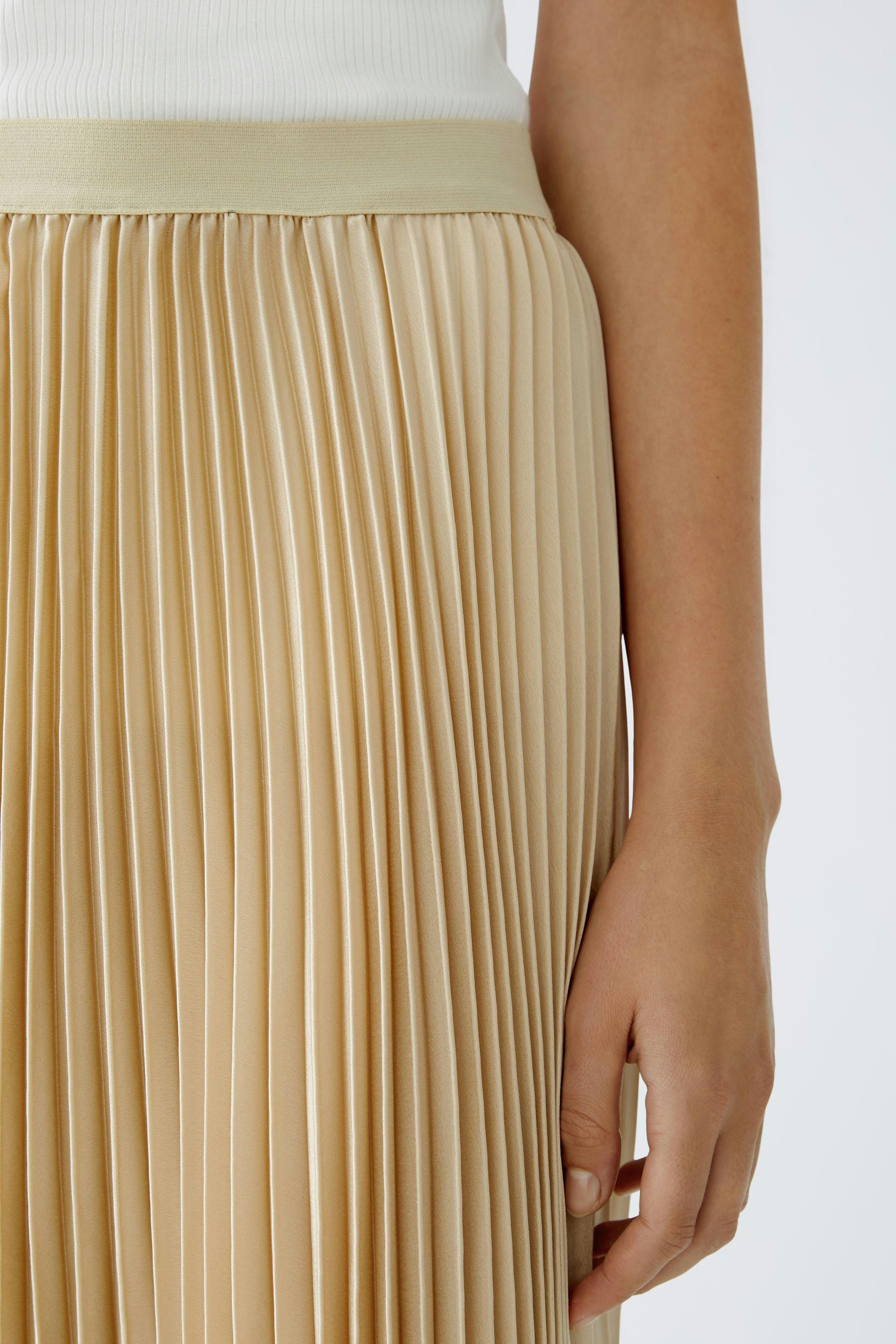 Midi skirt - light stone
