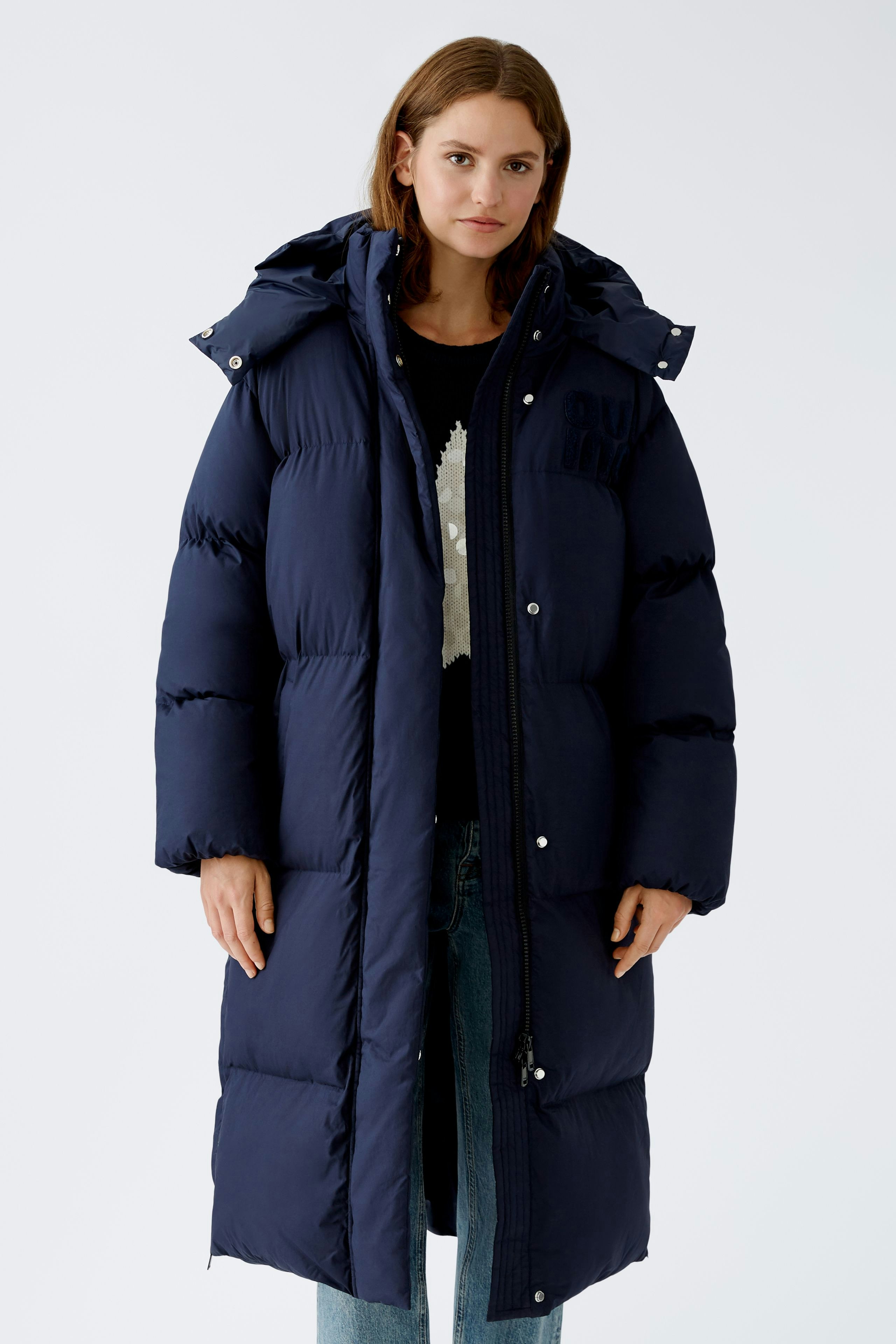 Quilted coat - darkblue