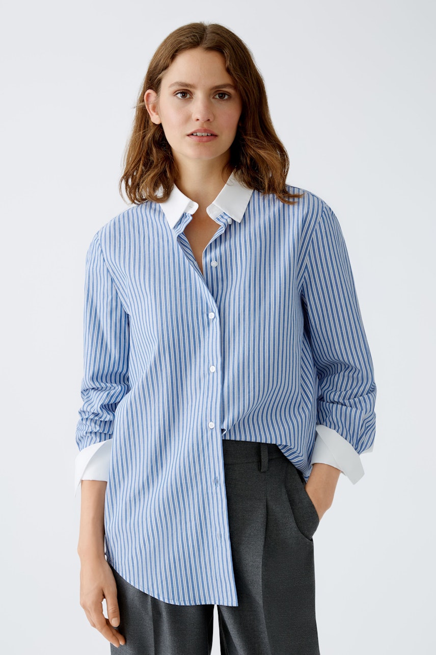 Bild 2 von Shirt blouse - blue white in blue white | Oui