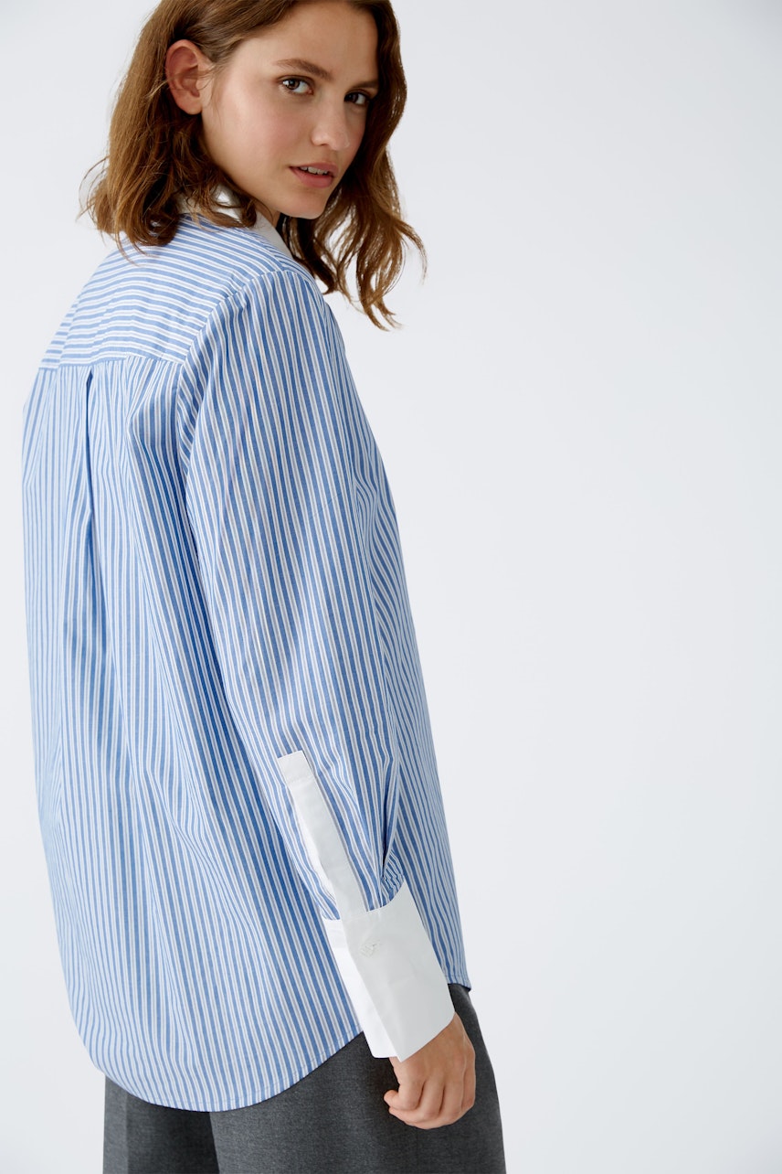 Bild 5 von Shirt blouse - blue white in blue white | Oui