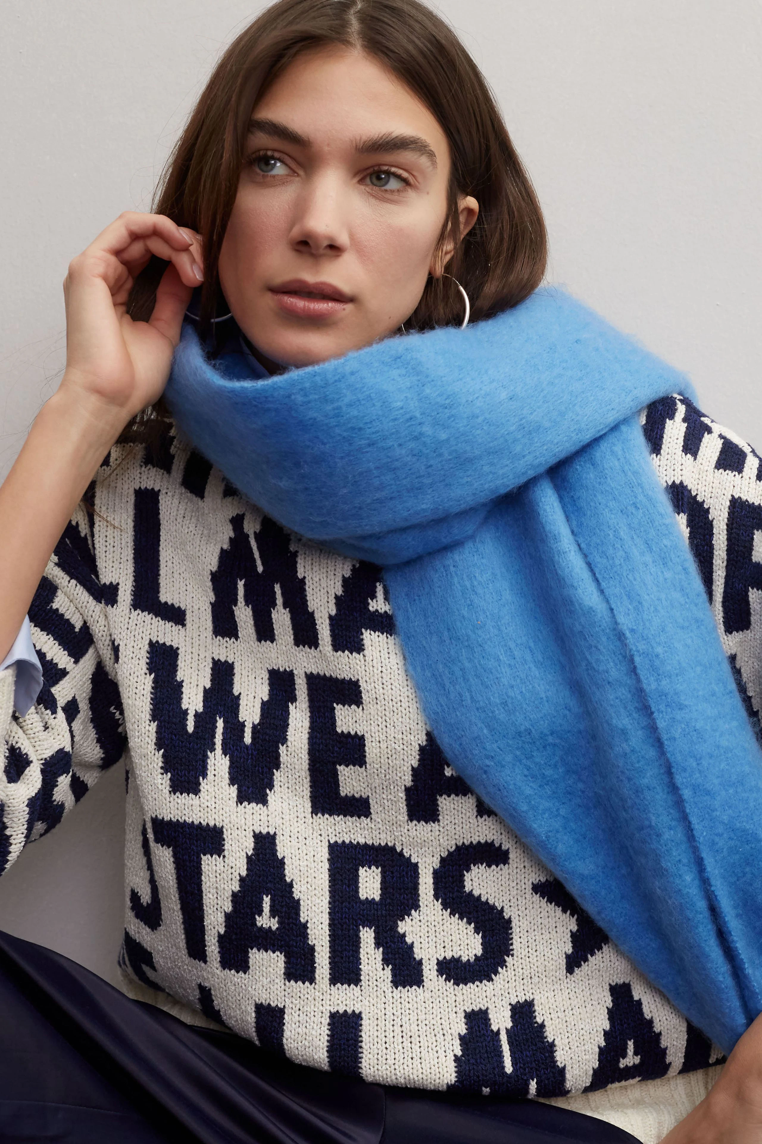 Image 6 of Pullover - white blue in white blue | Oui