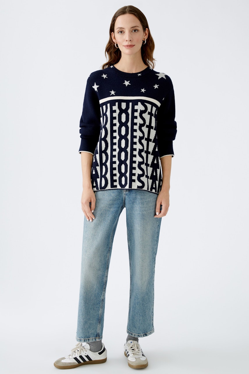 Bild 2 von Pullover - dark blue white in dark blue white | Oui